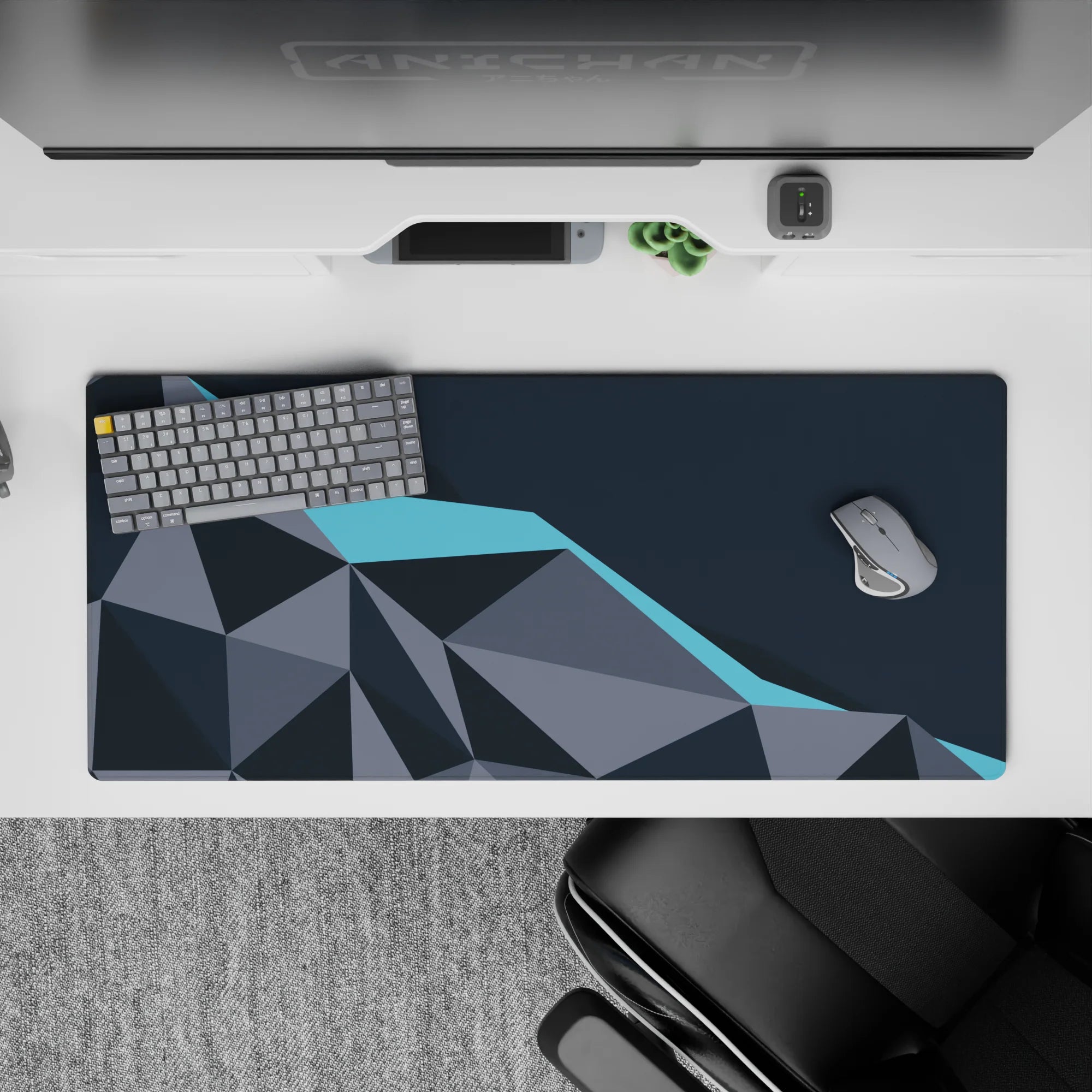 Abstract Deskmat | Mousepad | Deskpad - Polygon Peak - AniChan