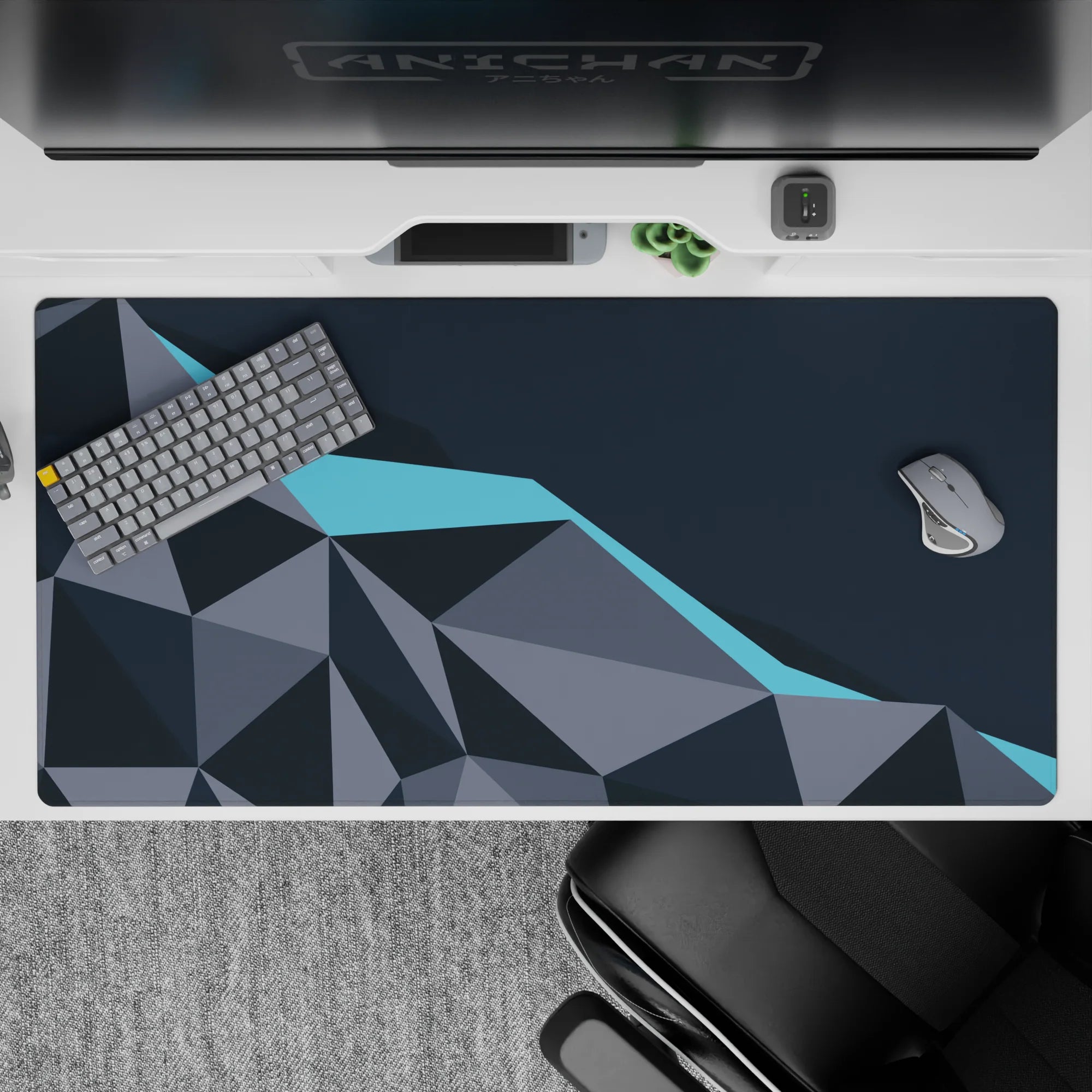 Abstract Deskmat | Mousepad | Deskpad - Polygon Peak - AniChan