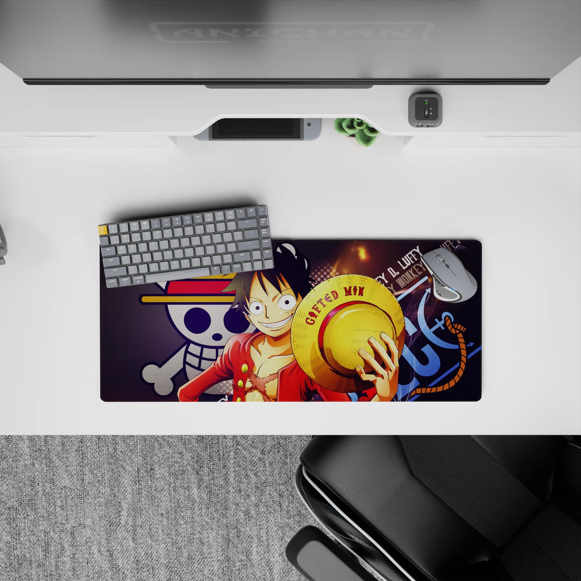 One Piece Deskmat | Mousepad | Deskpad - Luffy’s Legendary Smile - AniChan