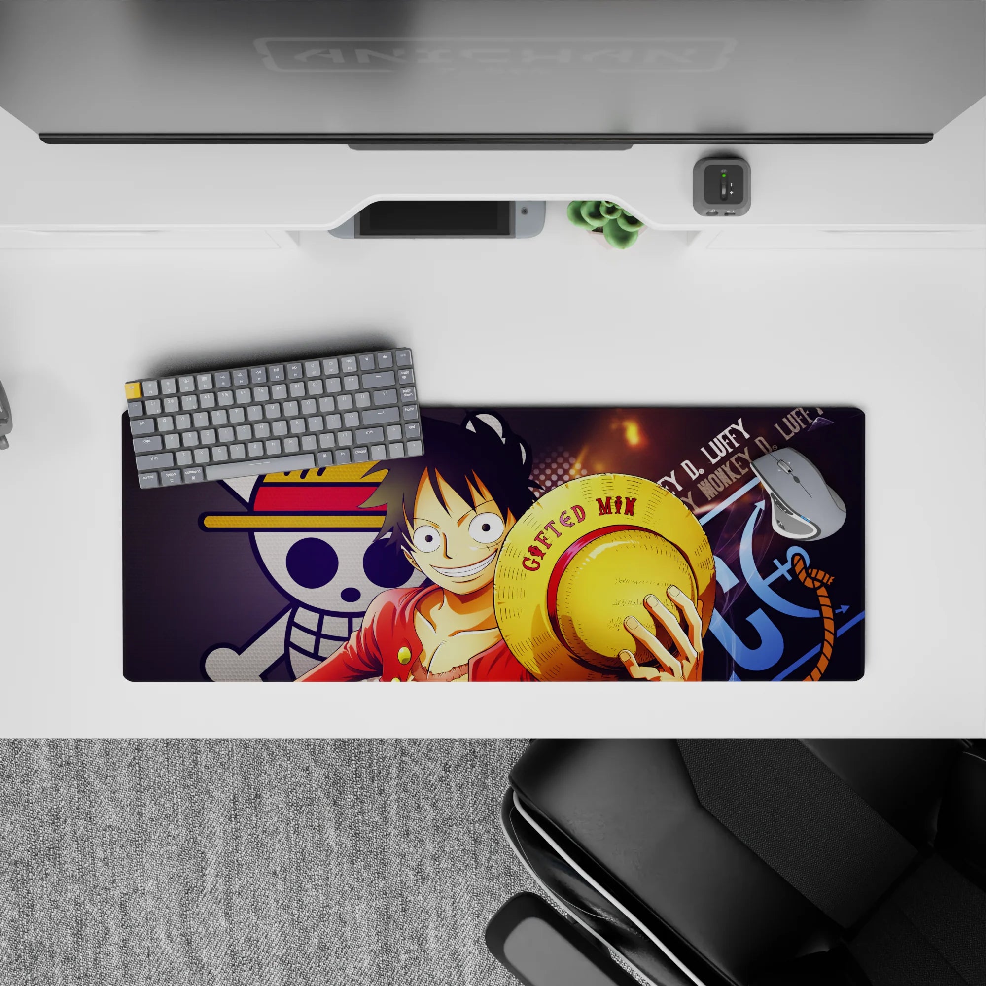 One Piece Deskmat | Mousepad | Deskpad - Luffy’s Legendary Smile - AniChan