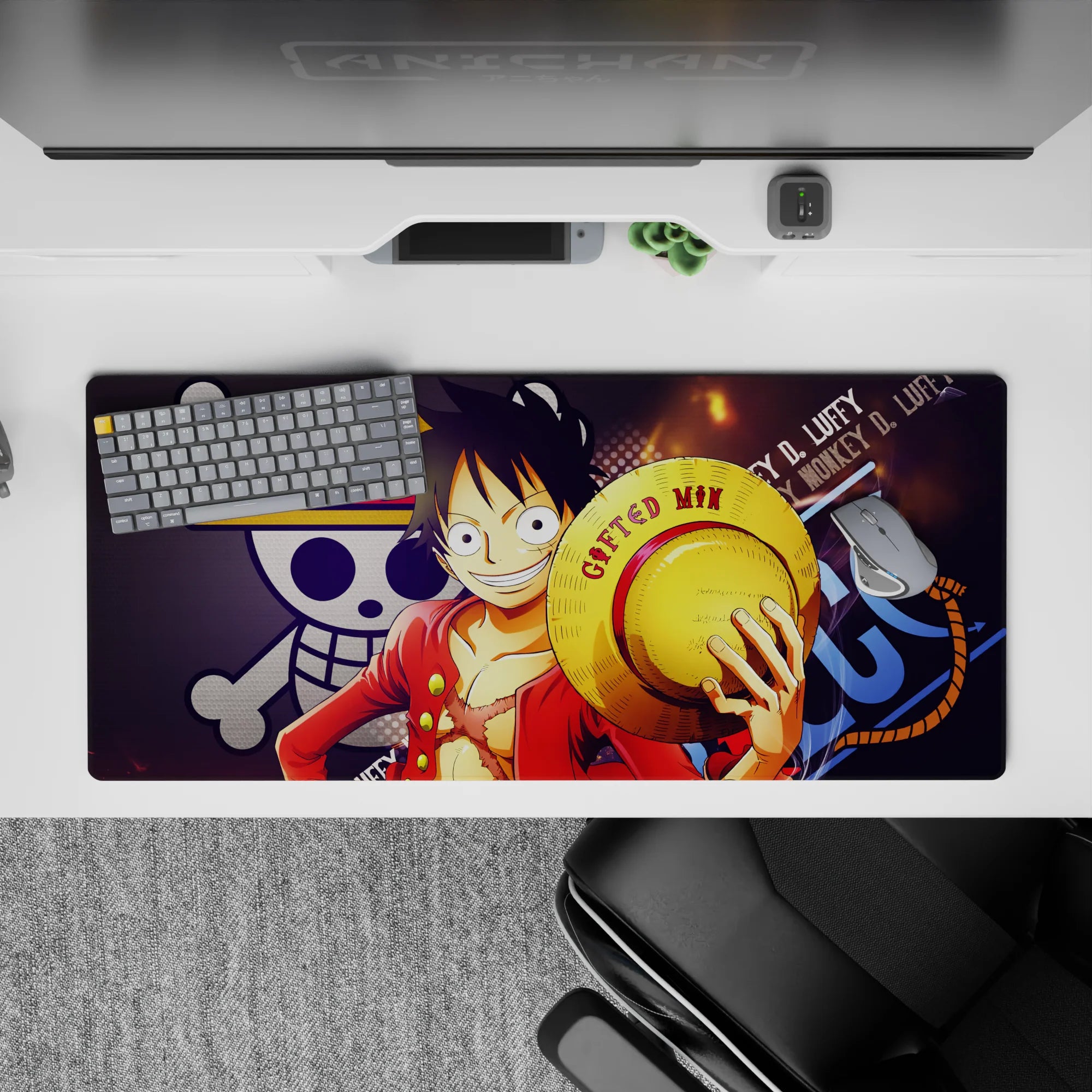 One Piece Deskmat | Mousepad | Deskpad - Luffy’s Legendary Smile - AniChan