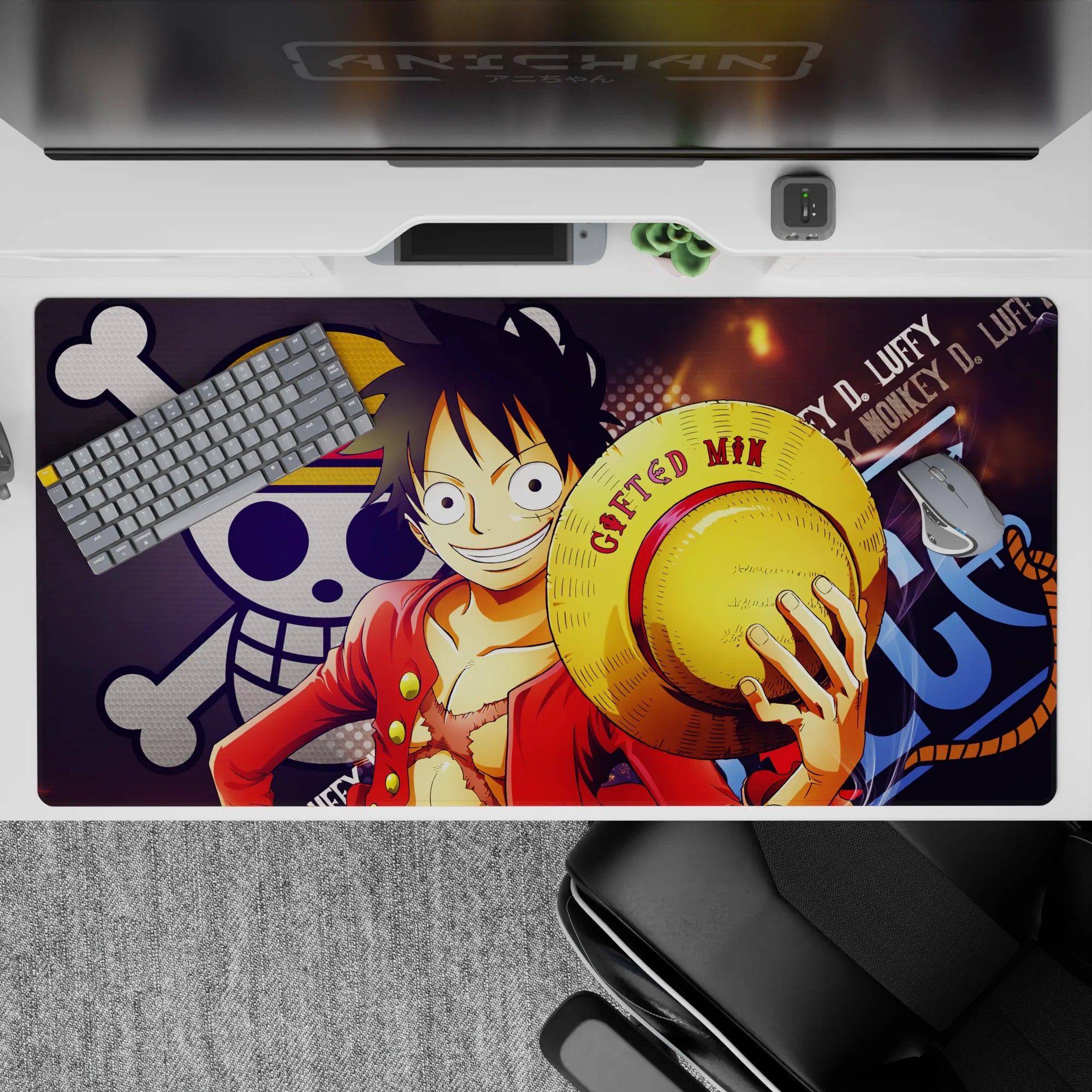 One Piece Deskmat | Mousepad | Deskpad - Luffy’s Legendary Smile - AniChan