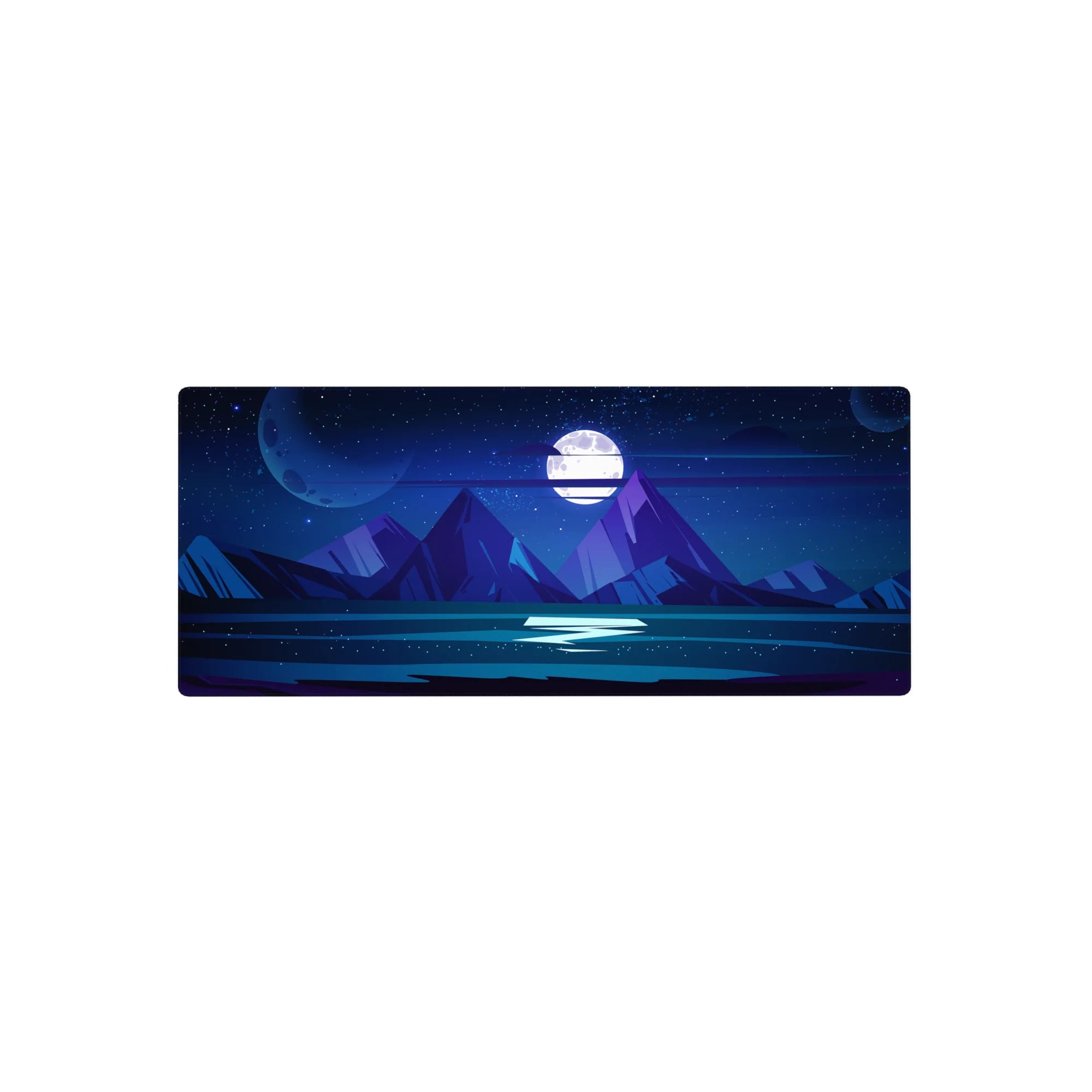 Vector Landscapes Deskmat | Mousepad | Deskpad - Cosmic Peaks Deskmat