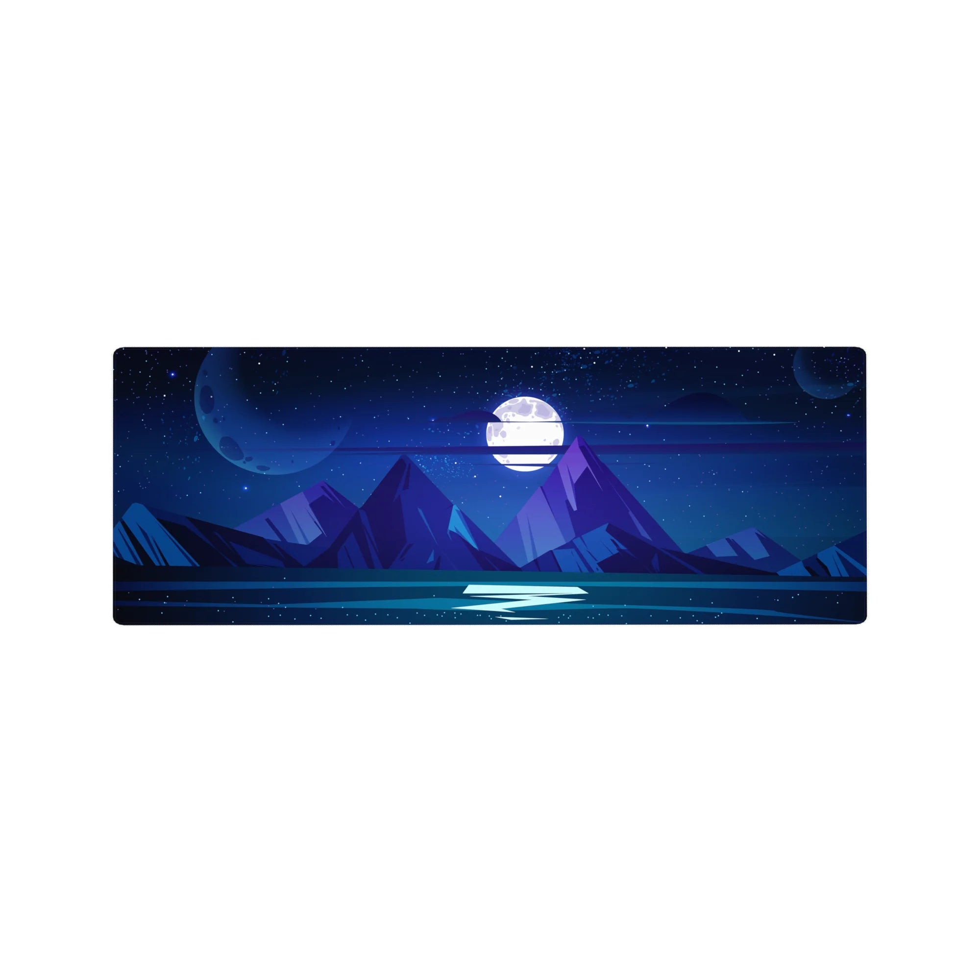 Vector Landscapes Deskmat | Mousepad | Deskpad - Cosmic Peaks Deskmat