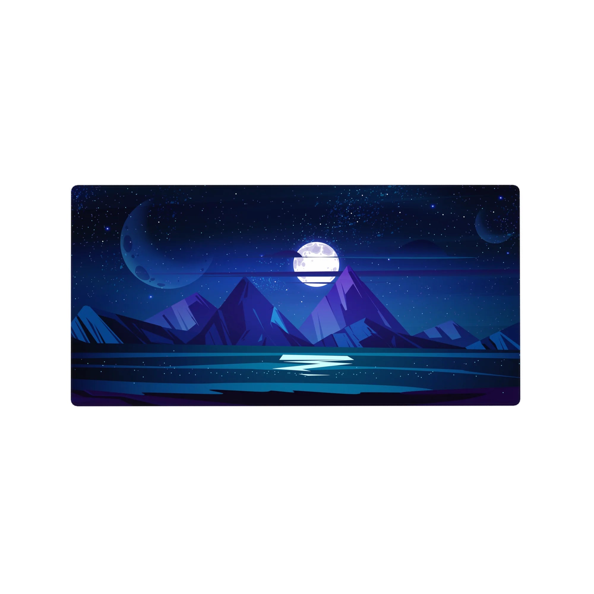 Vector Landscapes Deskmat | Mousepad | Deskpad - Cosmic Peaks Deskmat