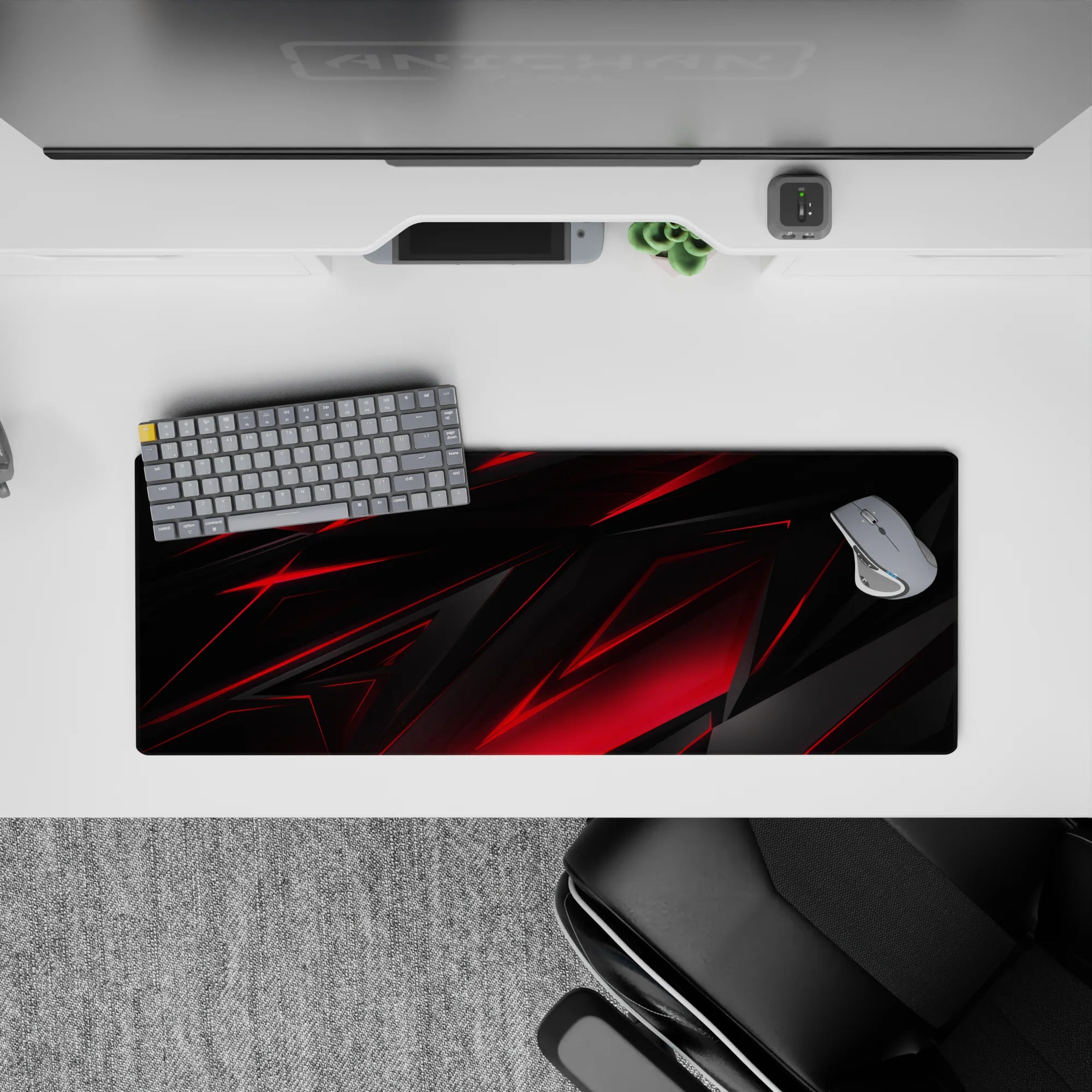 Abstract Deskmat | Mousepad | Deskpad - Razor Edge - AniChan