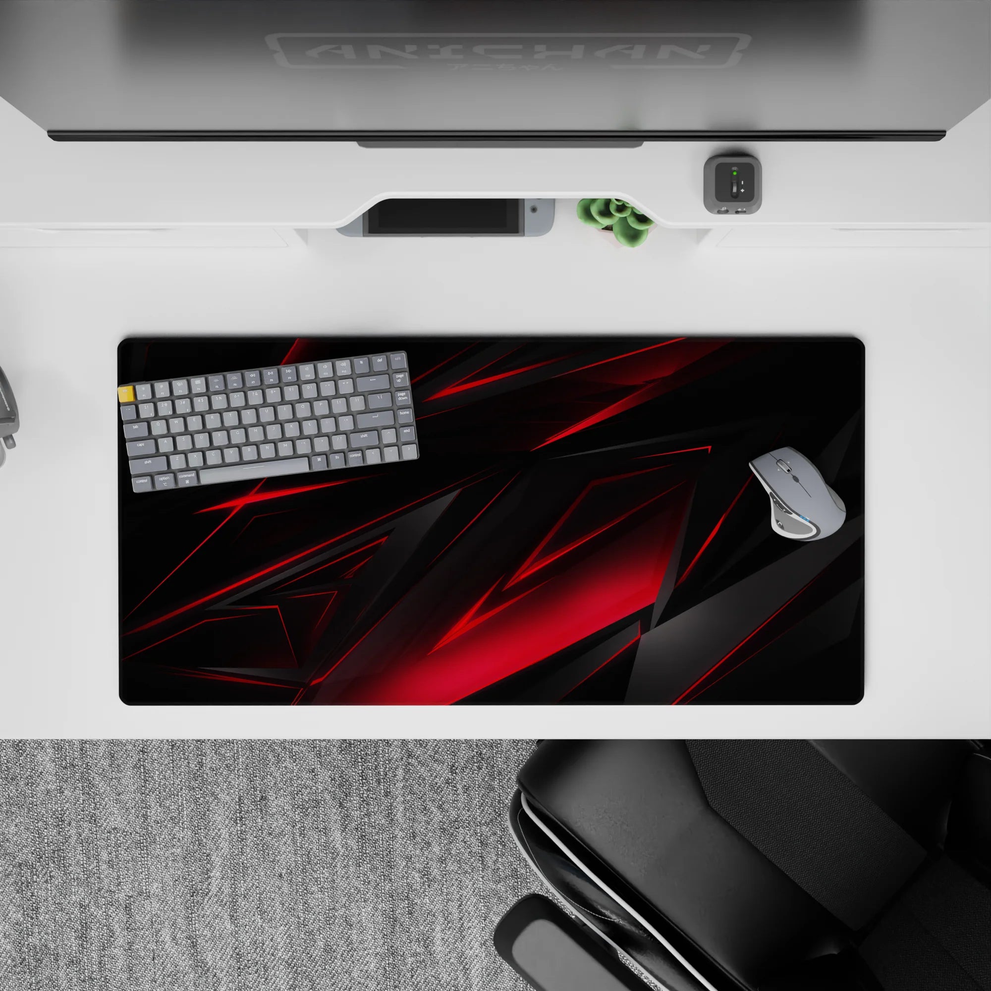 Abstract Deskmat | Mousepad | Deskpad - Razor Edge - AniChan