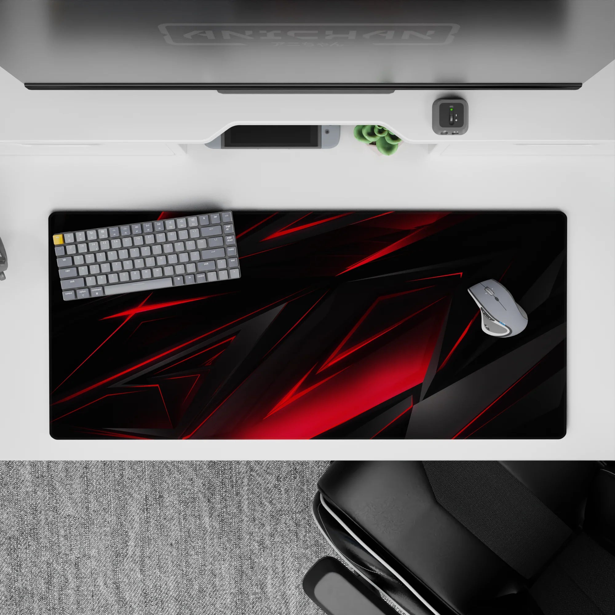 Abstract Deskmat | Mousepad | Deskpad - Razor Edge - AniChan