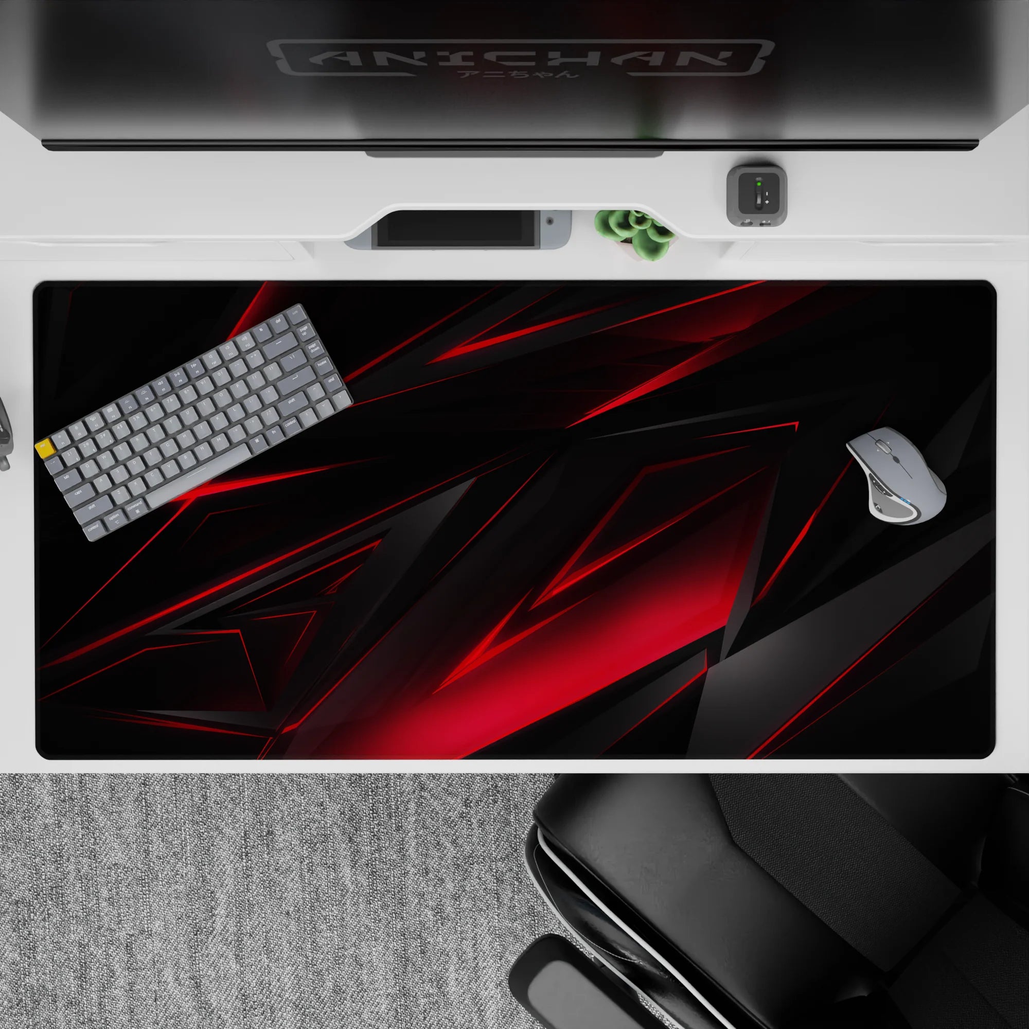 Abstract Deskmat | Mousepad | Deskpad - Razor Edge - AniChan