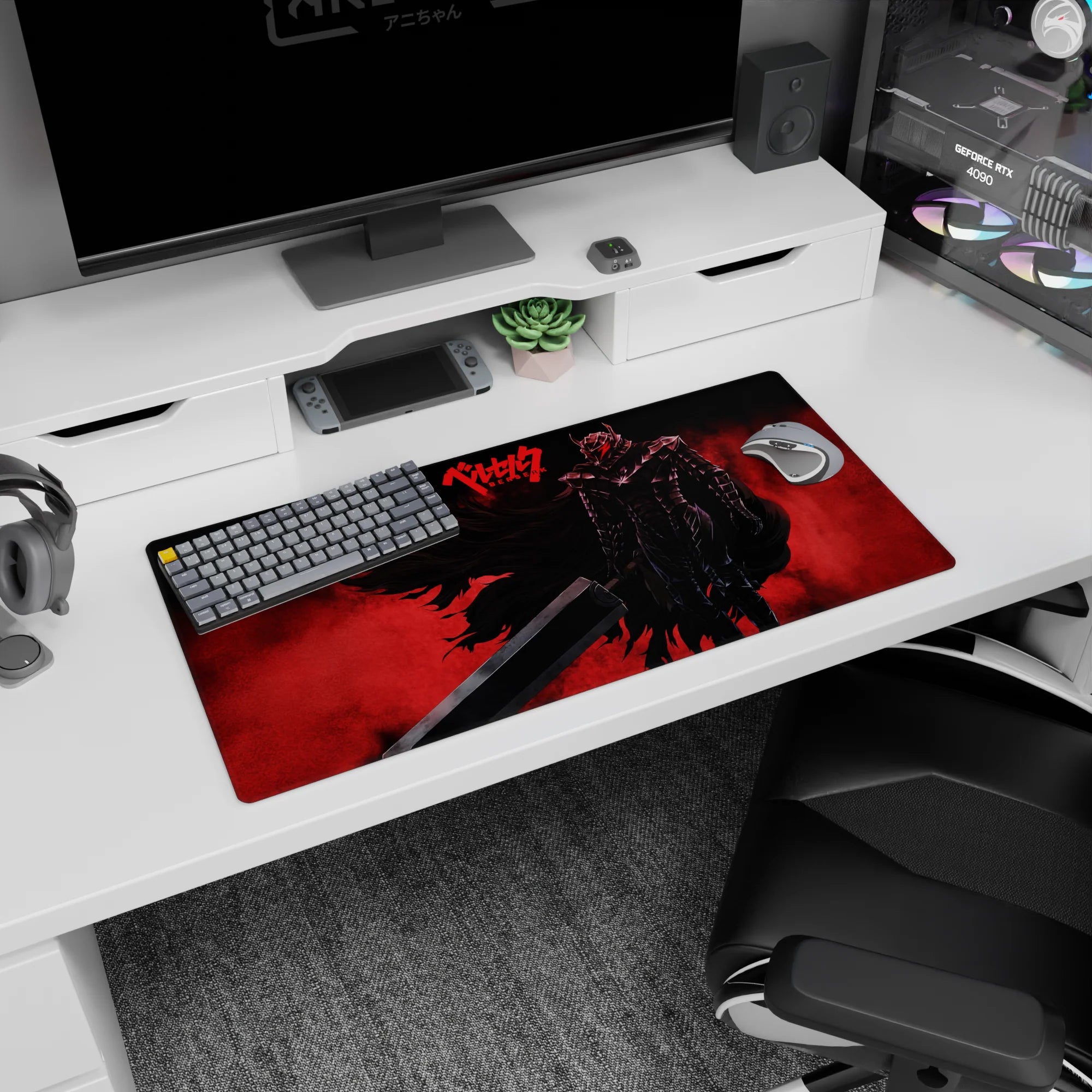 Berserk Deskmat | Mousepad | Deskpad - Armor of the Berserker - AniChan