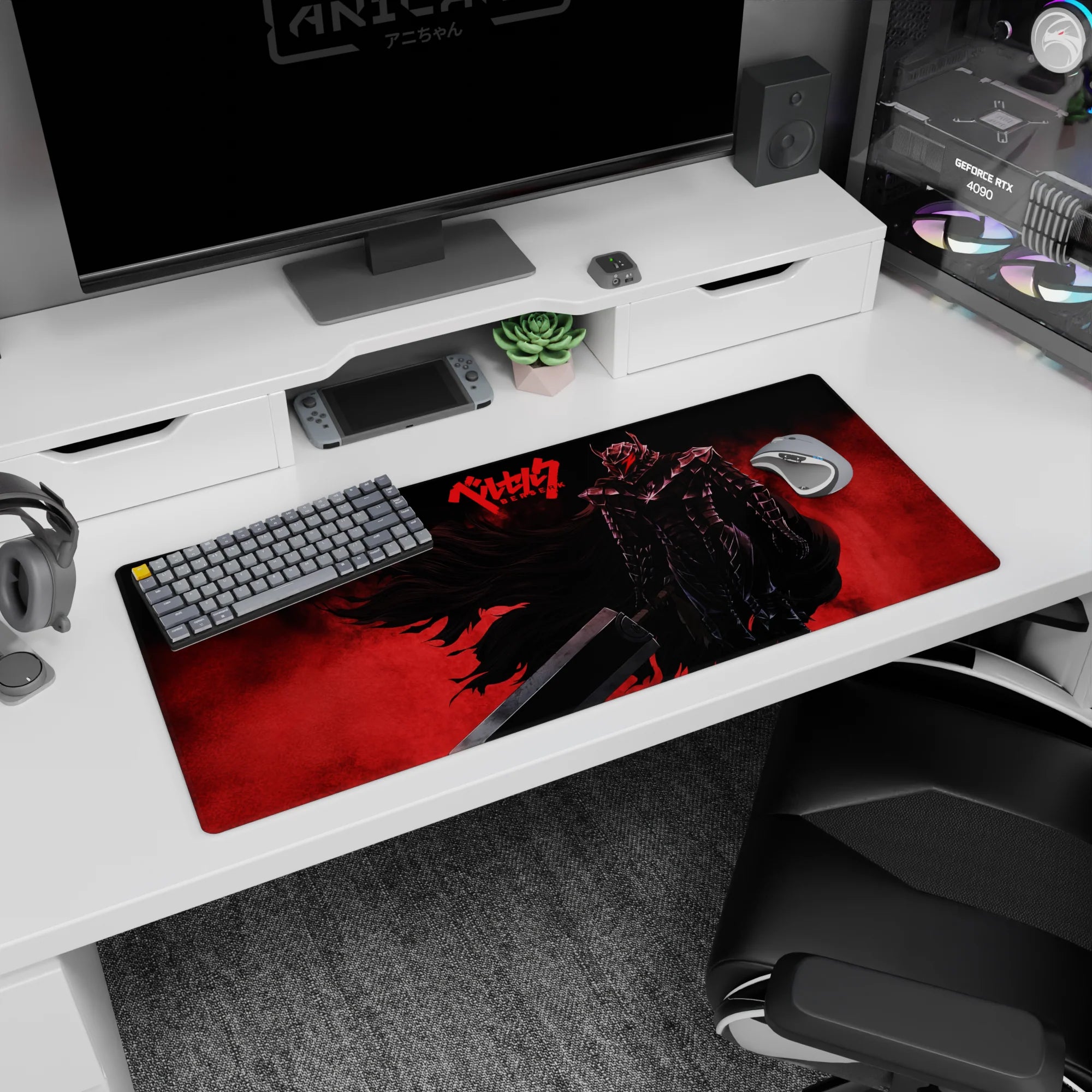 Berserk Deskmat | Mousepad | Deskpad - Armor of the Berserker - AniChan