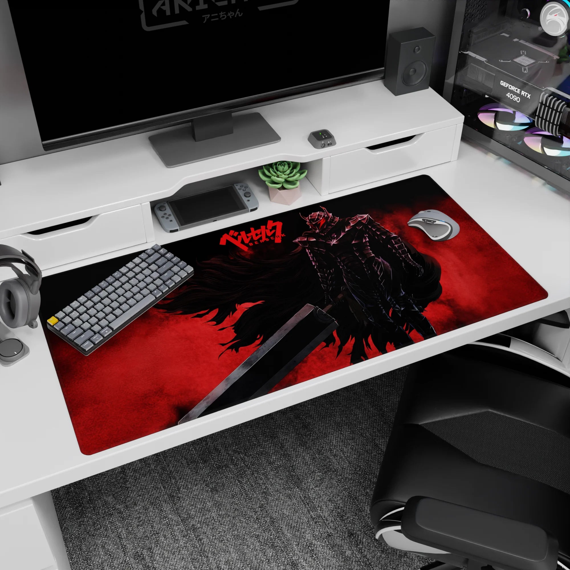 Berserk Deskmat | Mousepad | Deskpad - Armor of the Berserker - AniChan