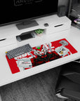32x12 inches anime mouse pad featuring MBF-P02 Gundam Astray staring forward, blades ready on your desk.