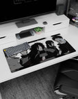 32x16 inches Naruto mouse pad featuring Sasuke and Itachi front and center, Uchiha eyes glowing.