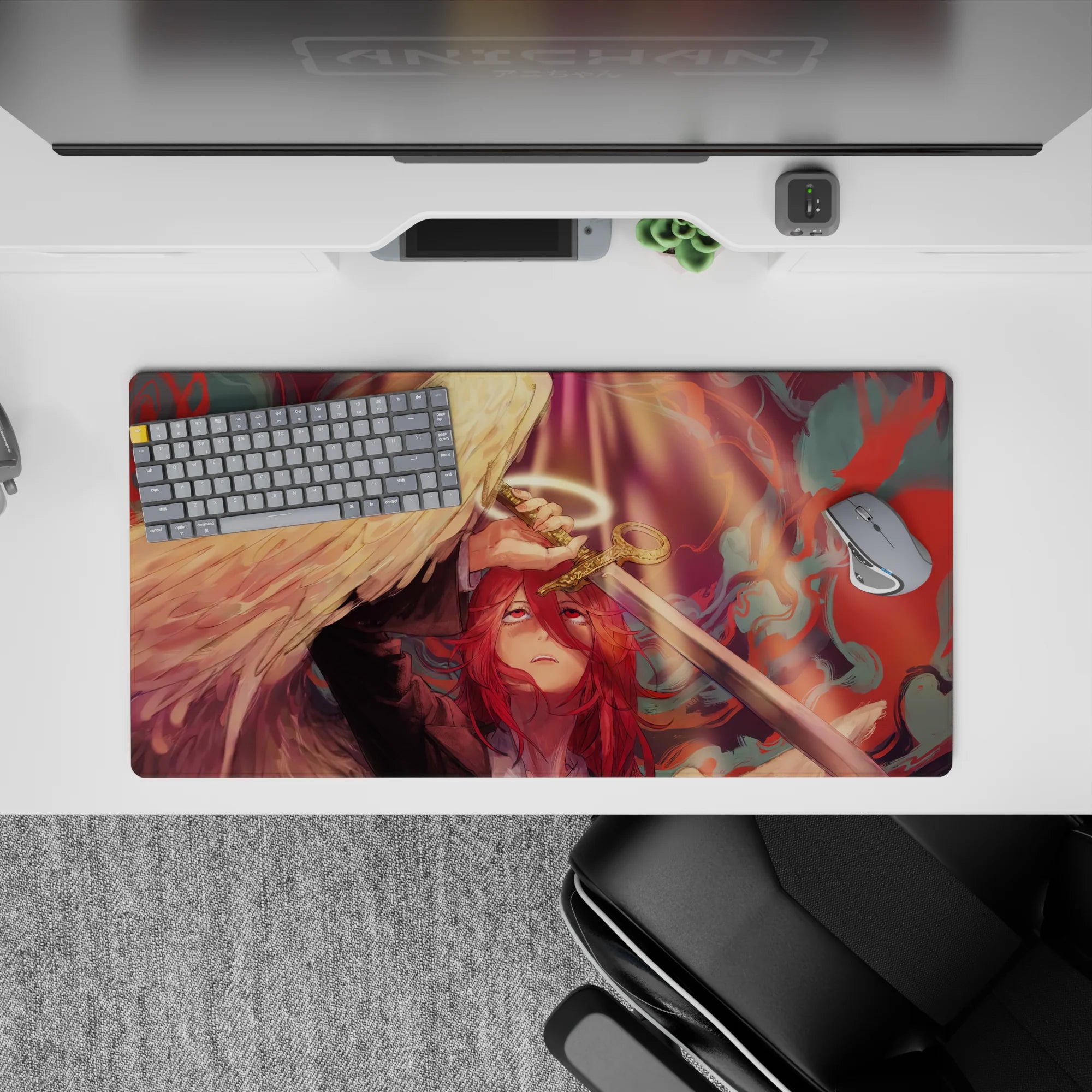 Chainsaw Man - Anime Mouse Pad and Desk Pad - Seraphic Showdown - AniChan