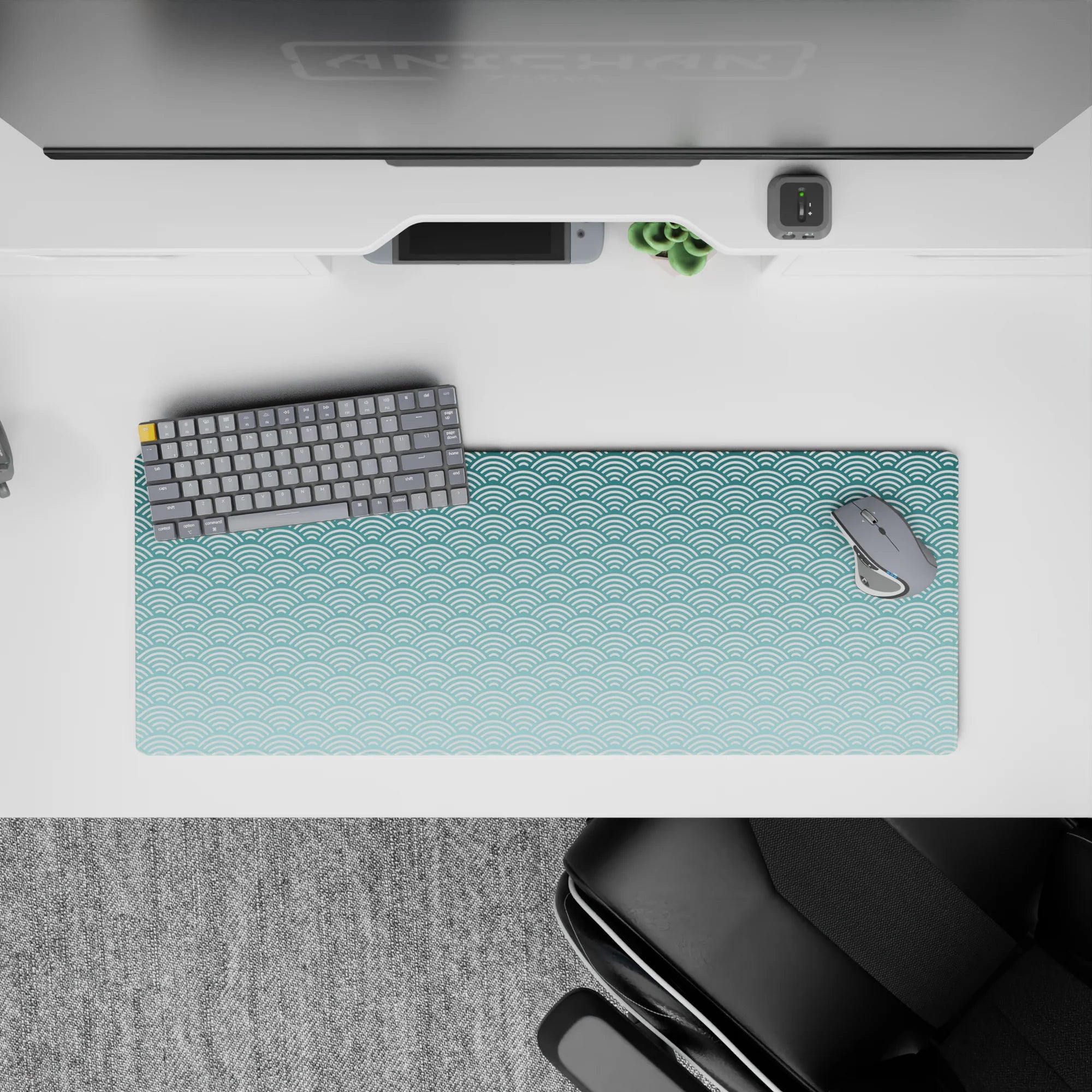 Abstract Deskmat | Mousepad | Deskpad - Ocean Harmony - AniChan