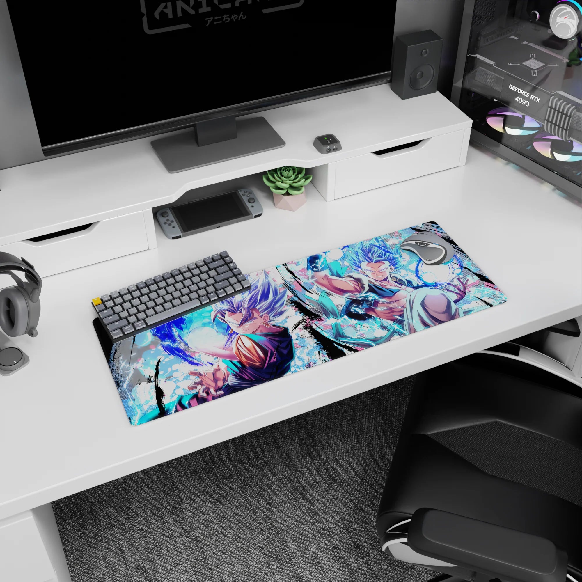 Dragon Ball Deskmat | Mousepad | Deskpad - Fusion Power - AniChan