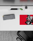 Anime mouse pad 14x10 inches featuring Joker and Kasumi from Persona 5 Royal, vibrant red background, iconic style.