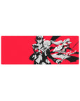 Mouse pad 32x12 inches featuring Joker and Kasumi from Persona 5 Royal with bold red, black, and white design.