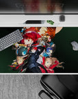 Anime mouse pad 40x20 inches featuring Persona 5's Phantom Thieves, Joker, Mona, and Kasumi in vibrant, dynamic poses.