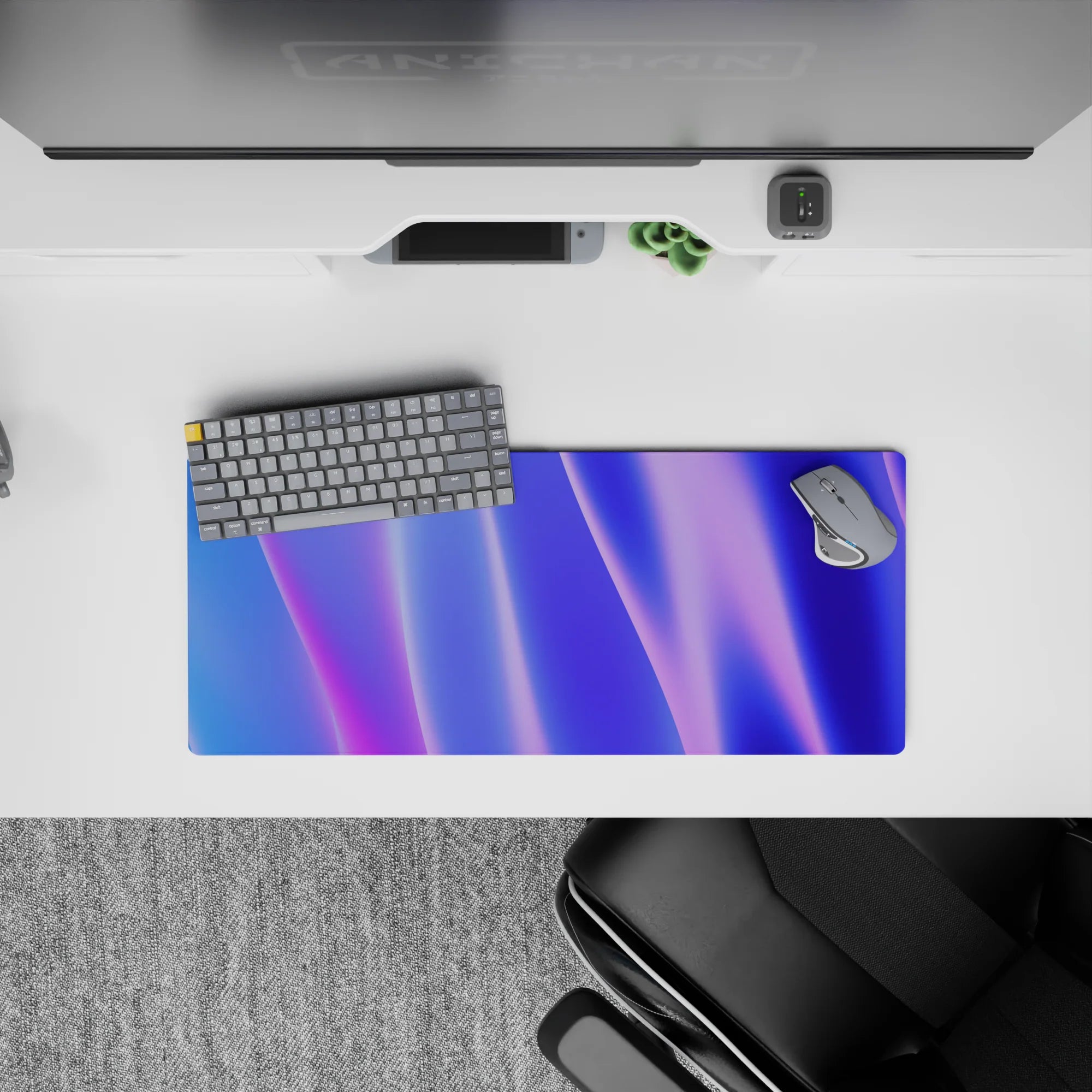 Abstract Deskmat | Mousepad | Deskpad - Radiant Waves - AniChan