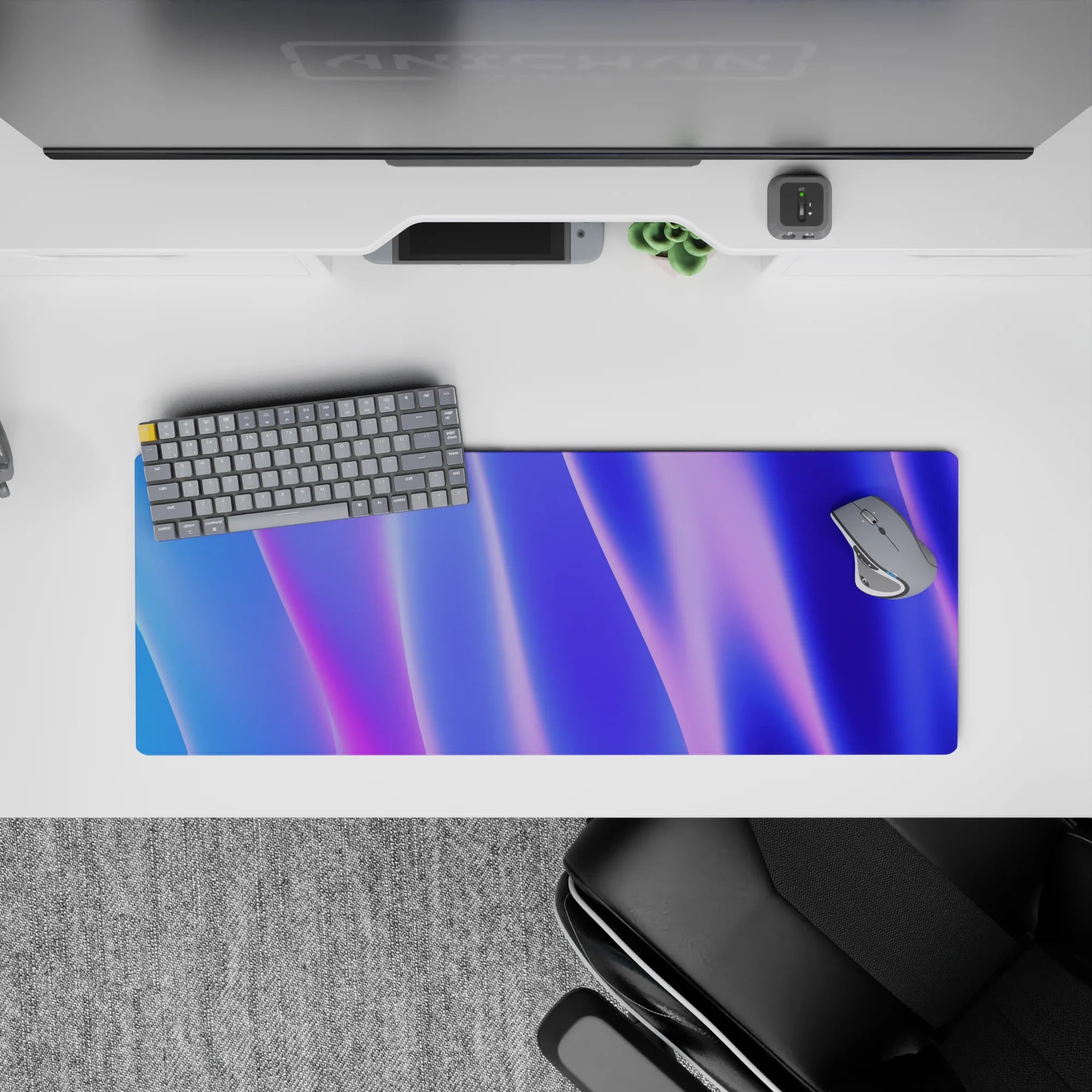 Abstract Deskmat | Mousepad | Deskpad - Radiant Waves - AniChan