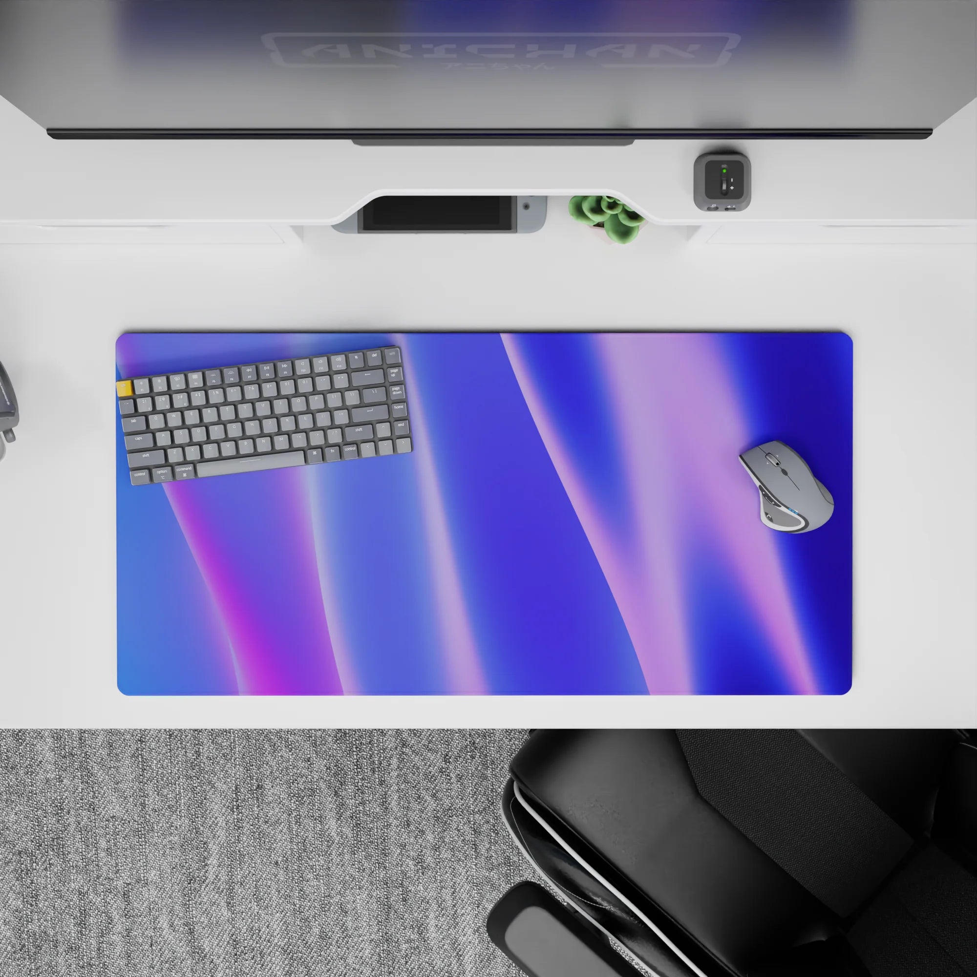 Abstract Deskmat | Mousepad | Deskpad - Radiant Waves - AniChan