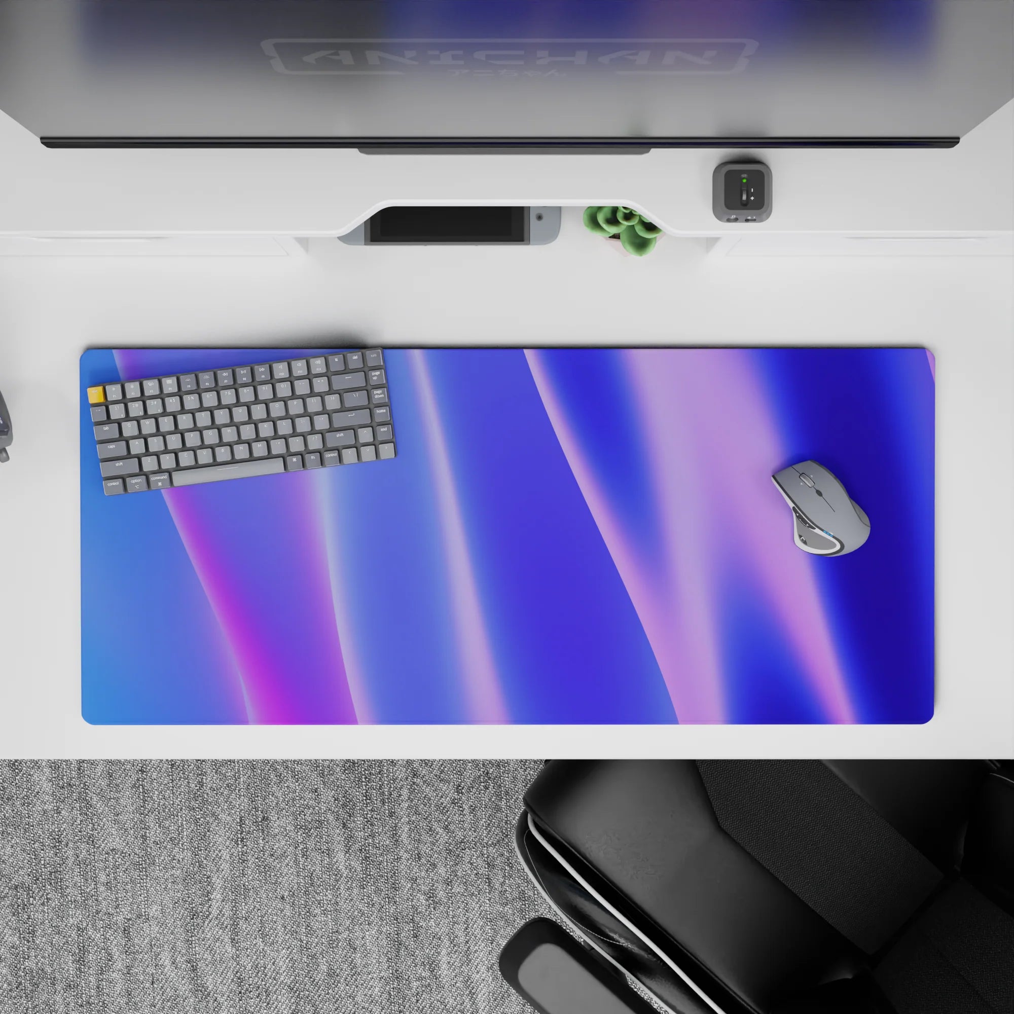 Abstract Deskmat | Mousepad | Deskpad - Radiant Waves - AniChan