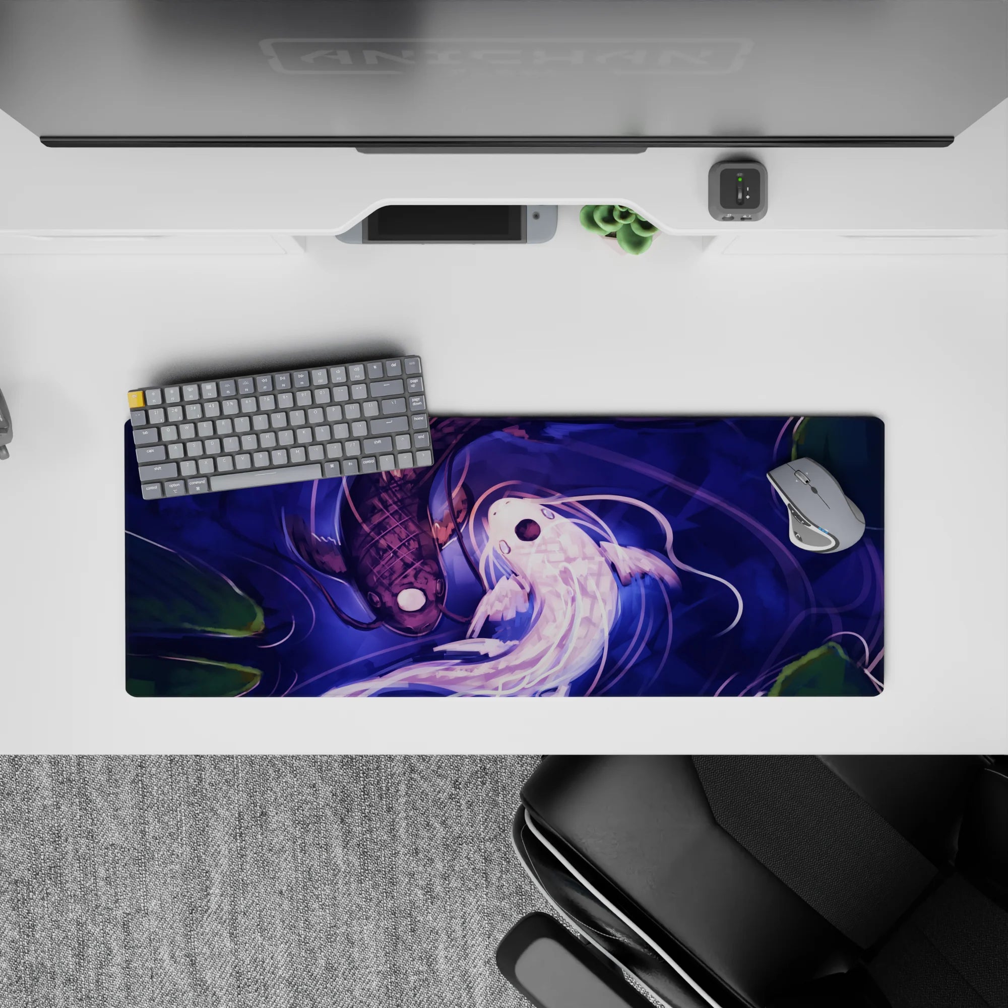 Zen-Japan Deskmat | Mousepad | Deskpad - Harmony of Koi - AniChan