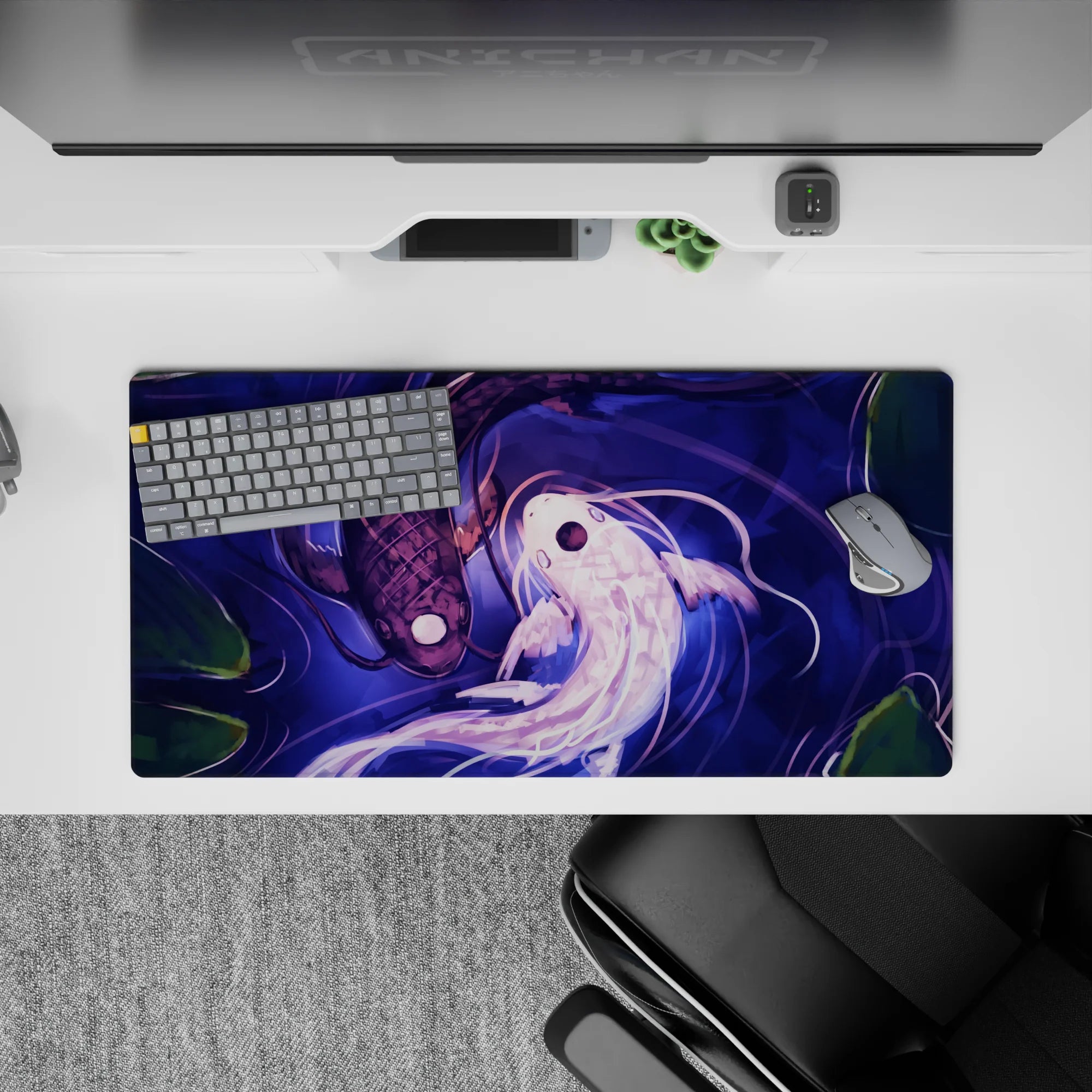 Zen-Japan Deskmat | Mousepad | Deskpad - Harmony of Koi - AniChan