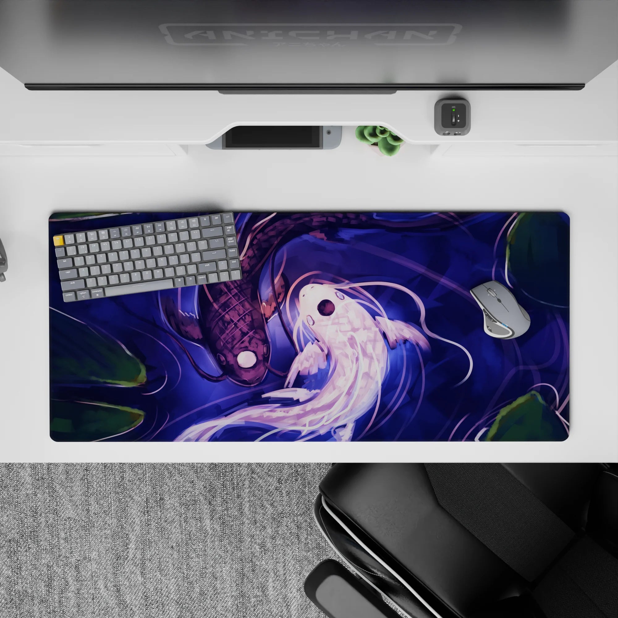 Zen-Japan Deskmat | Mousepad | Deskpad - Harmony of Koi - AniChan