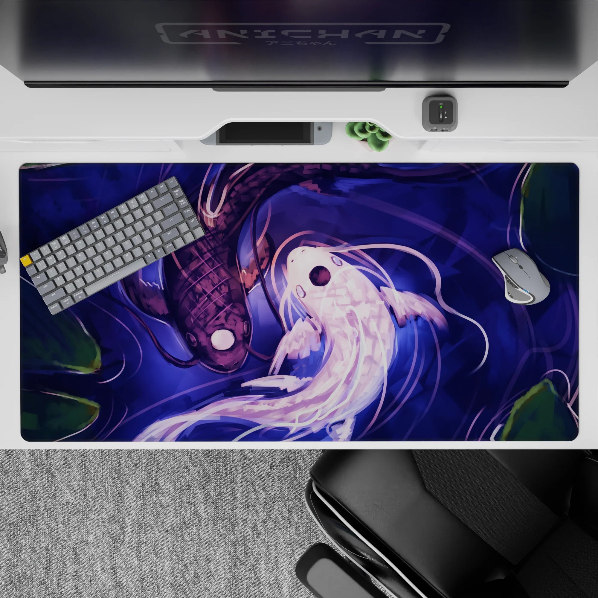 Zen-Japan Deskmat | Mousepad | Deskpad - Harmony of Koi - AniChan