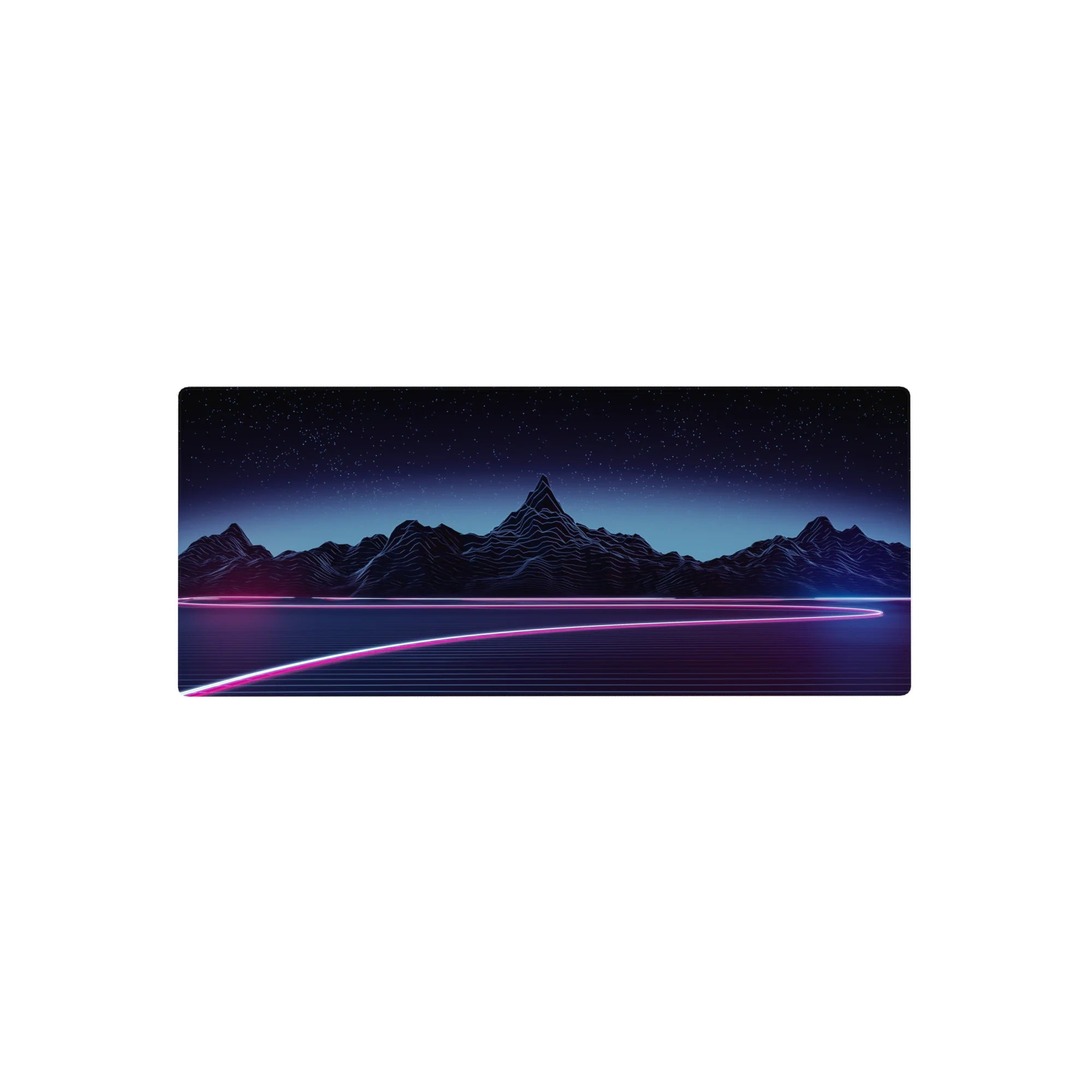 Retrowave-Vaporwave Deskmat | Mousepad | Deskpad - Neon Horizon Drive - AniChan