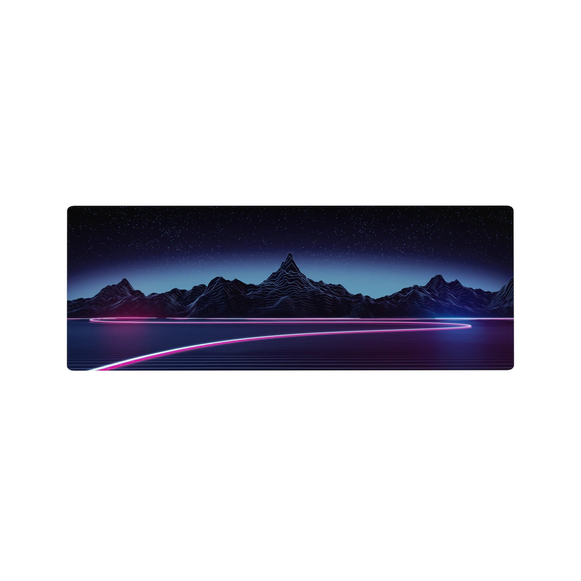 Retrowave-Vaporwave Deskmat | Mousepad | Deskpad - Neon Horizon Drive - AniChan