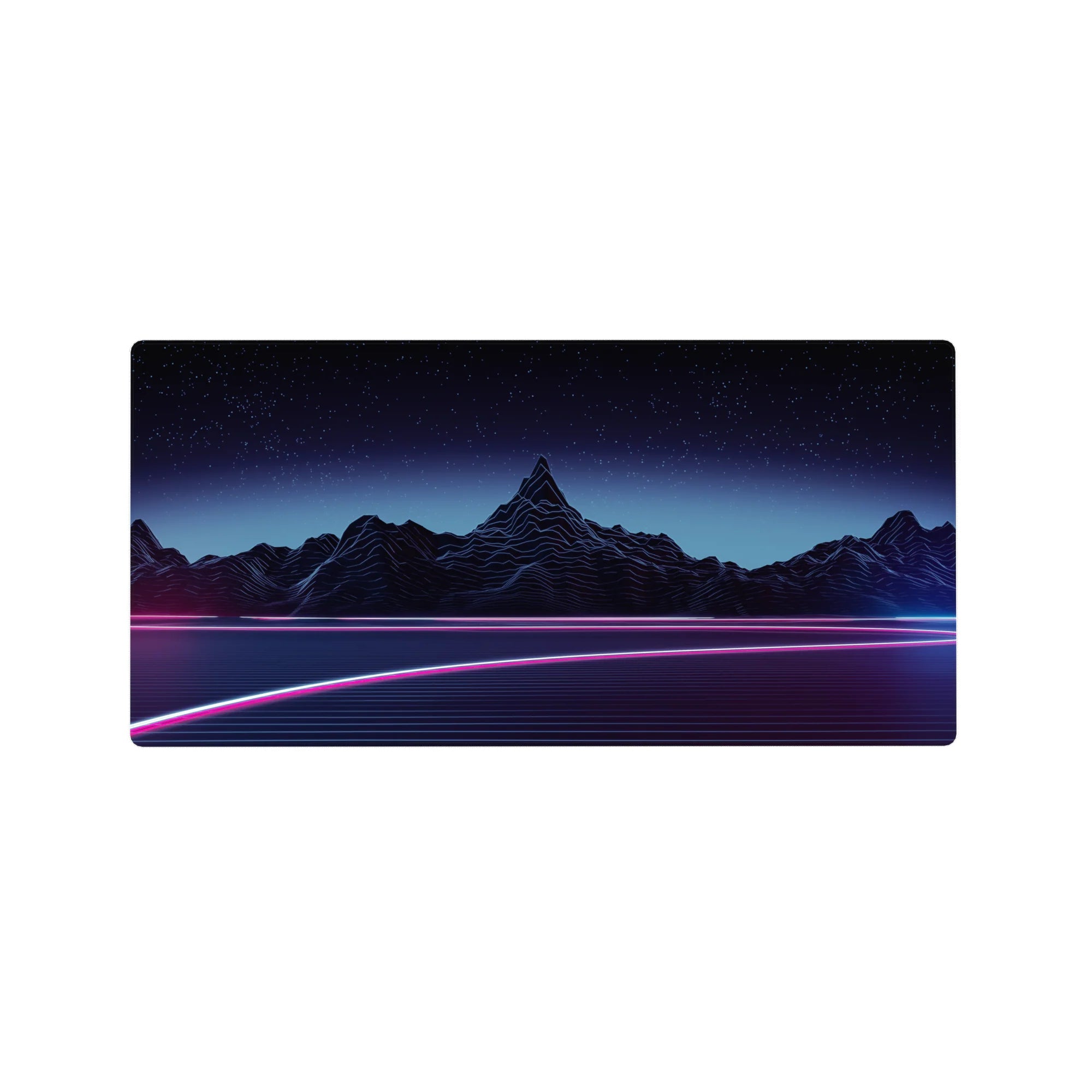 Retrowave-Vaporwave Deskmat | Mousepad | Deskpad - Neon Horizon Drive - AniChan