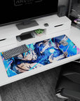 Dragon Ball Deskmat | Mousepad | Deskpad - Blue Energy Burst