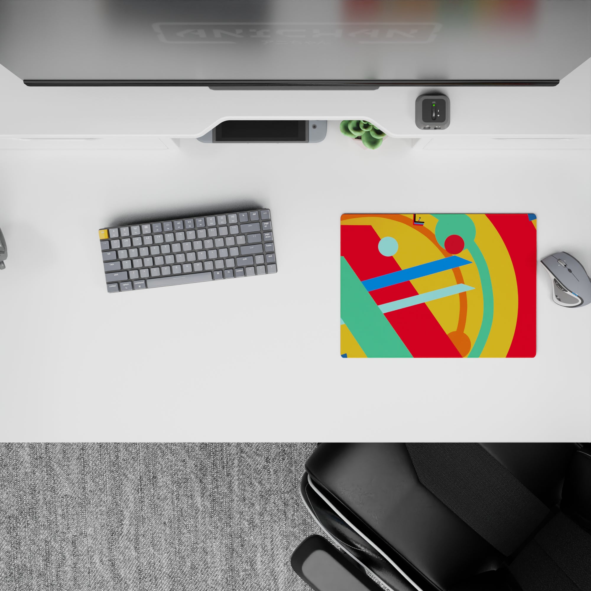 Abstract Deskmat | Mousepad | Deskpad - Vivid Color Surge