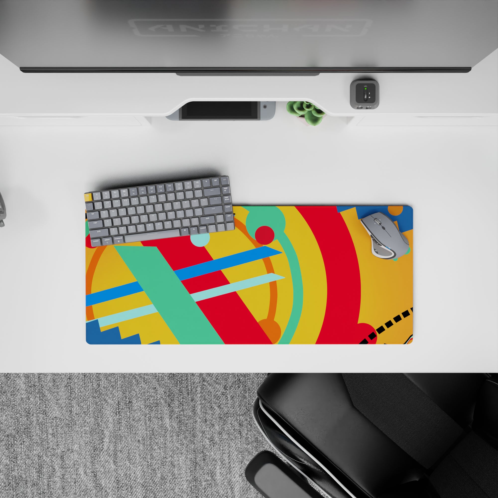 Abstract Deskmat | Mousepad | Deskpad - Vivid Color Surge