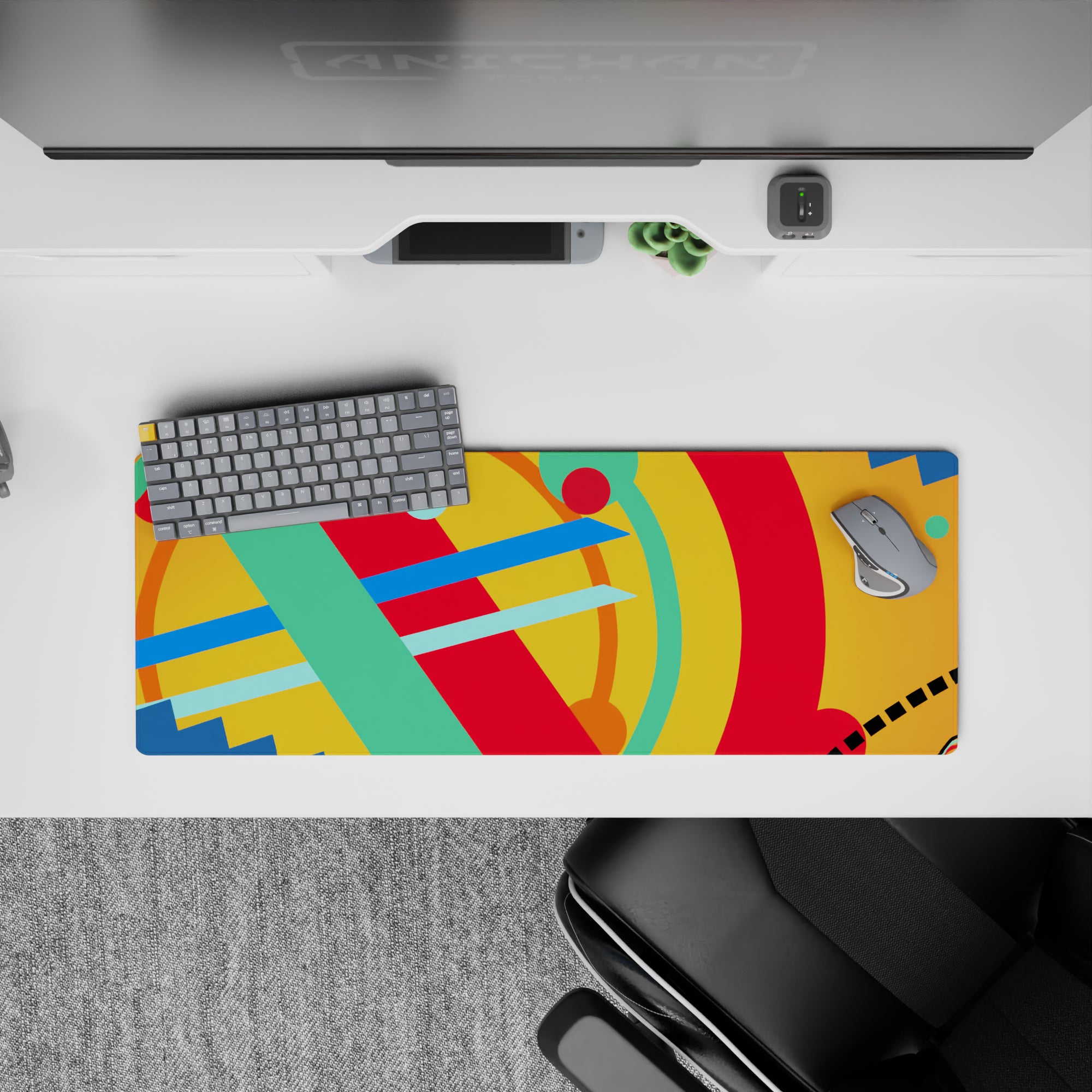 Abstract Deskmat | Mousepad | Deskpad - Vivid Color Surge