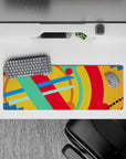 Abstract Deskmat | Mousepad | Deskpad - Vivid Color Surge