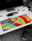 Abstract Deskmat | Mousepad | Deskpad - Vivid Color Surge