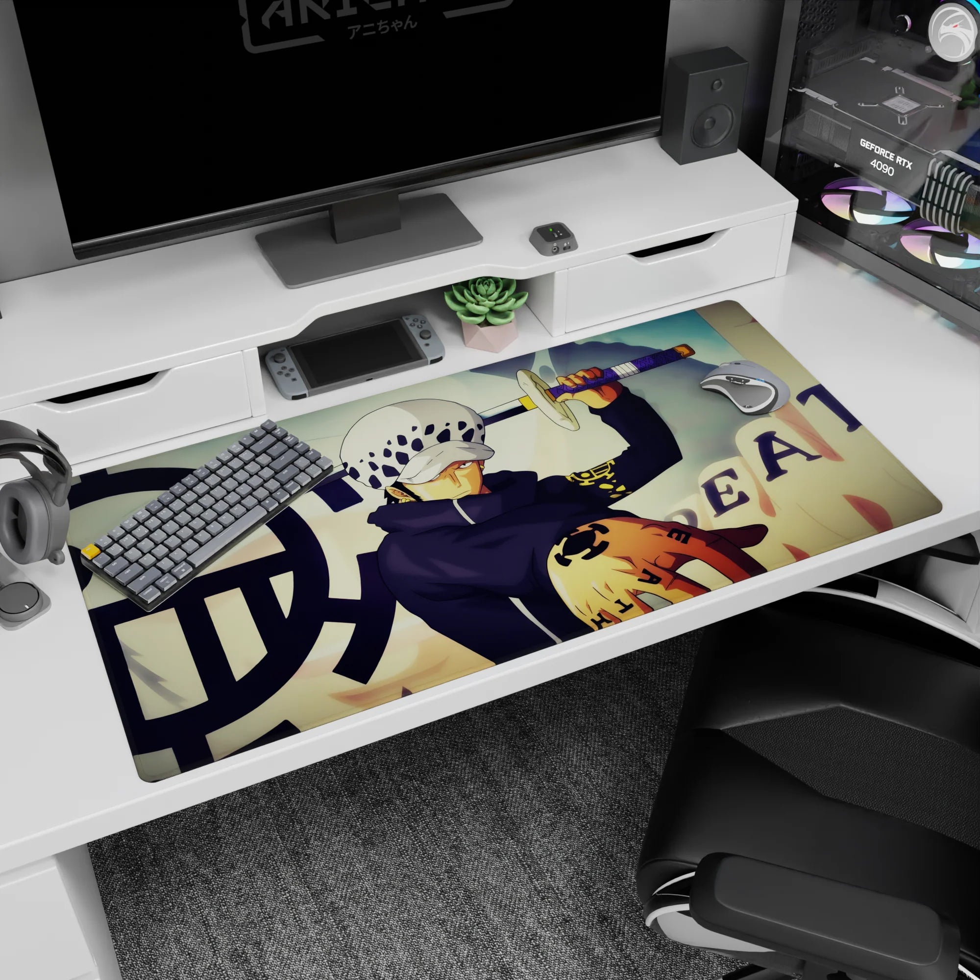 One Piece Deskmat | Mousepad | Deskpad - Trafalgar Law: Surgeon of Death - AniChan