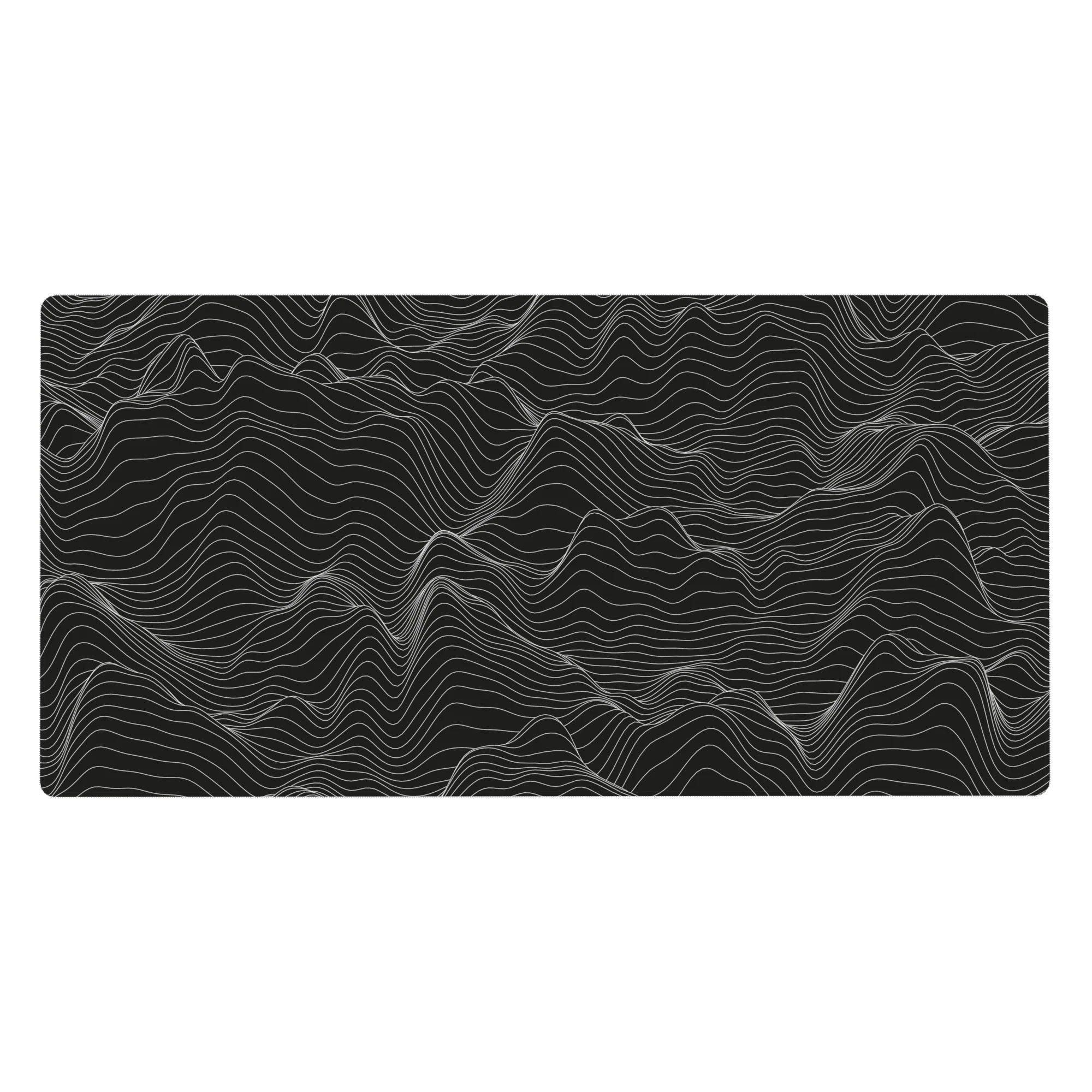 Topographic (Topo) Deskmat | Mousepad | Deskpad - Waveform Elegance - AniChan