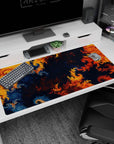 Abstract Deskmat | Mousepad | Deskpad - Fiery Fractals - AniChan