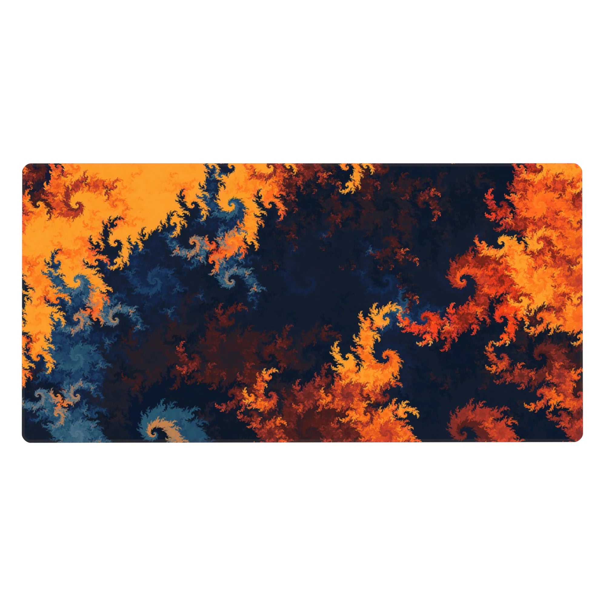 Abstract Deskmat | Mousepad | Deskpad - Fiery Fractals - AniChan