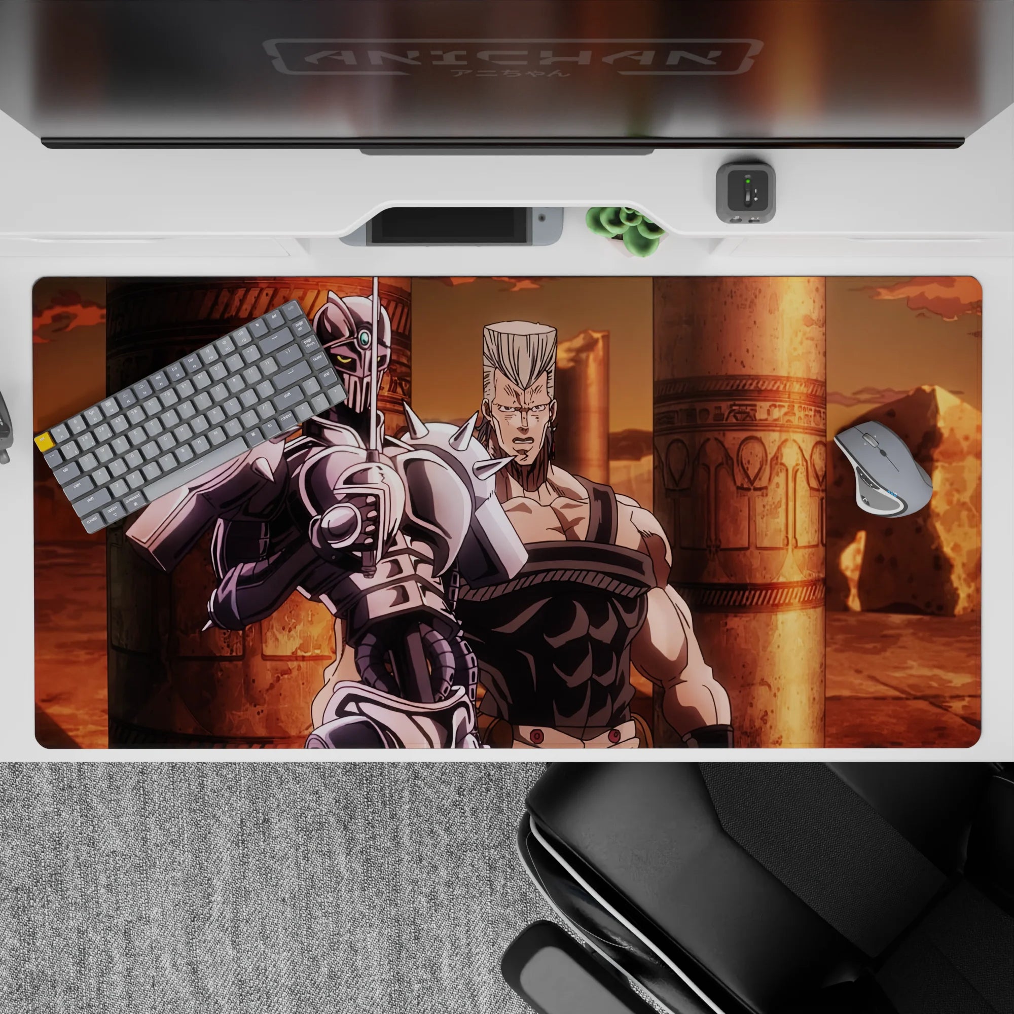 JoJo Deskmat | Mousepad | Deskpad - Crusader's Resolve - AniChan