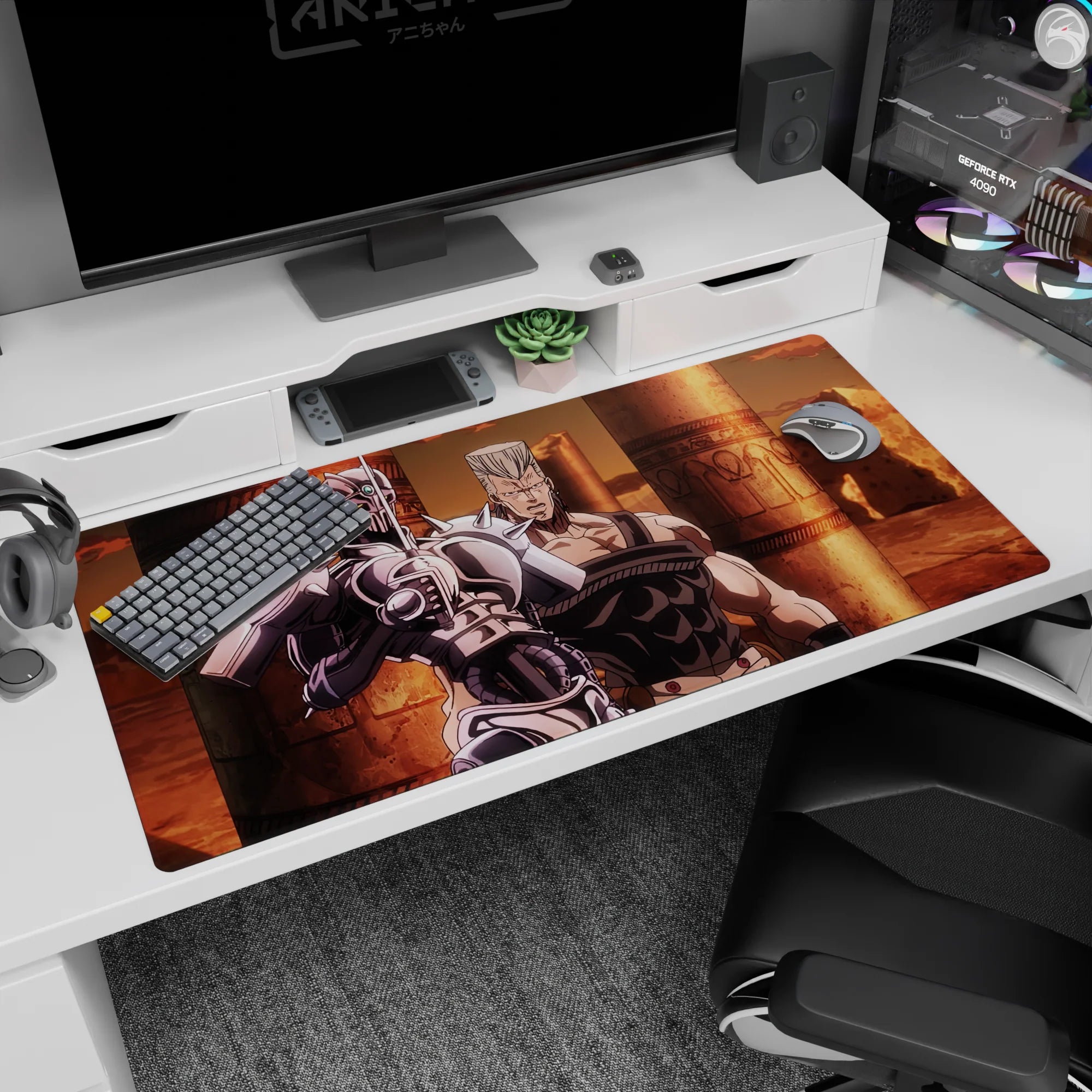 JoJo Deskmat | Mousepad | Deskpad - Crusader's Resolve - AniChan