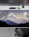 Vector Landscapes Deskmat | Mousepad | Deskpad - Silent Peaks Deskmat