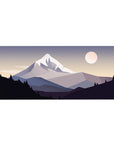 Vector Landscapes Deskmat | Mousepad | Deskpad - Silent Peaks Deskmat