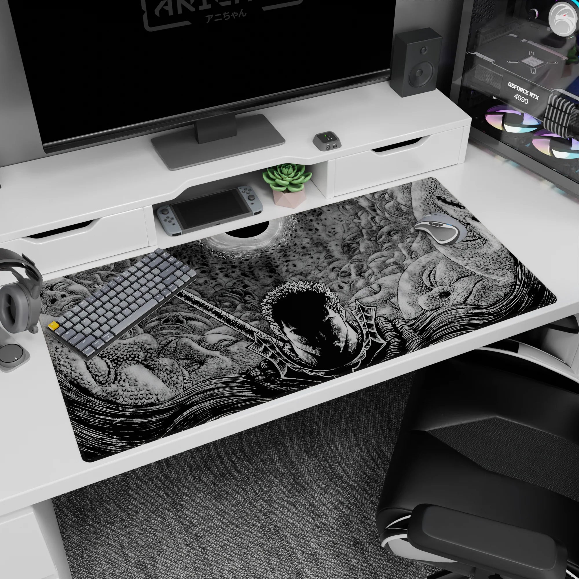 Berserk Deskmat | Mousepad | Deskpad - Shadow of the Eclipse - AniChan